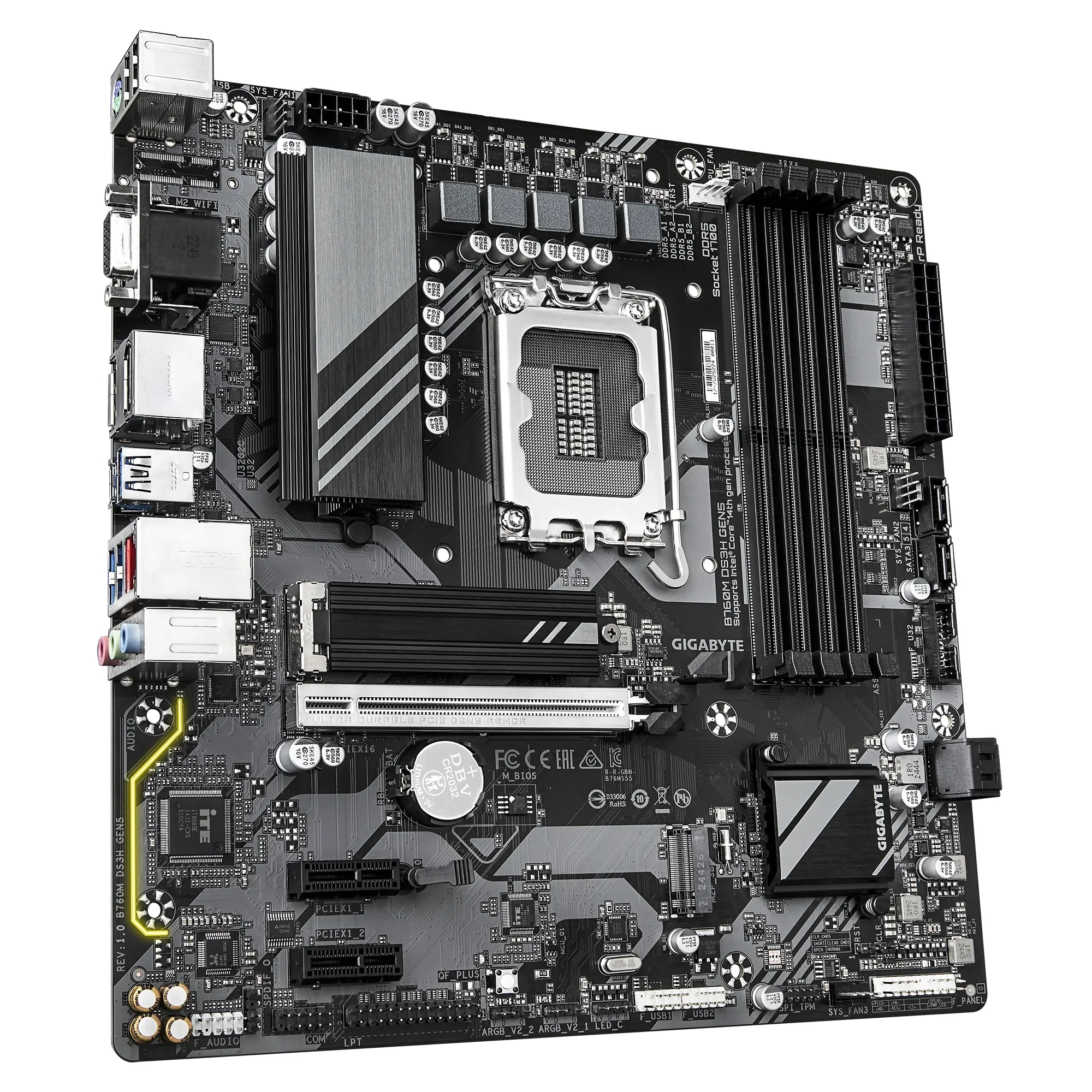 Gigabyte B760M DS3H Gen5 DDR5 UD Motherboard - Image 2