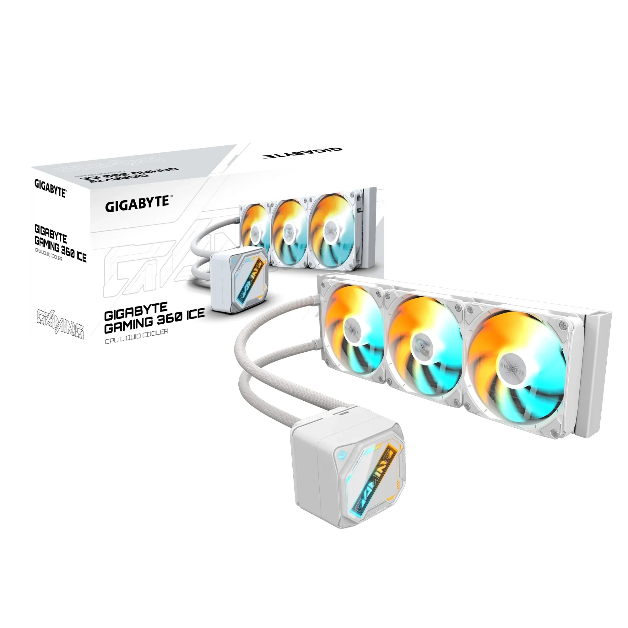 Gigabyte Gaming 360 CPU Liquid Cooler (Black, Ice) - Image 13