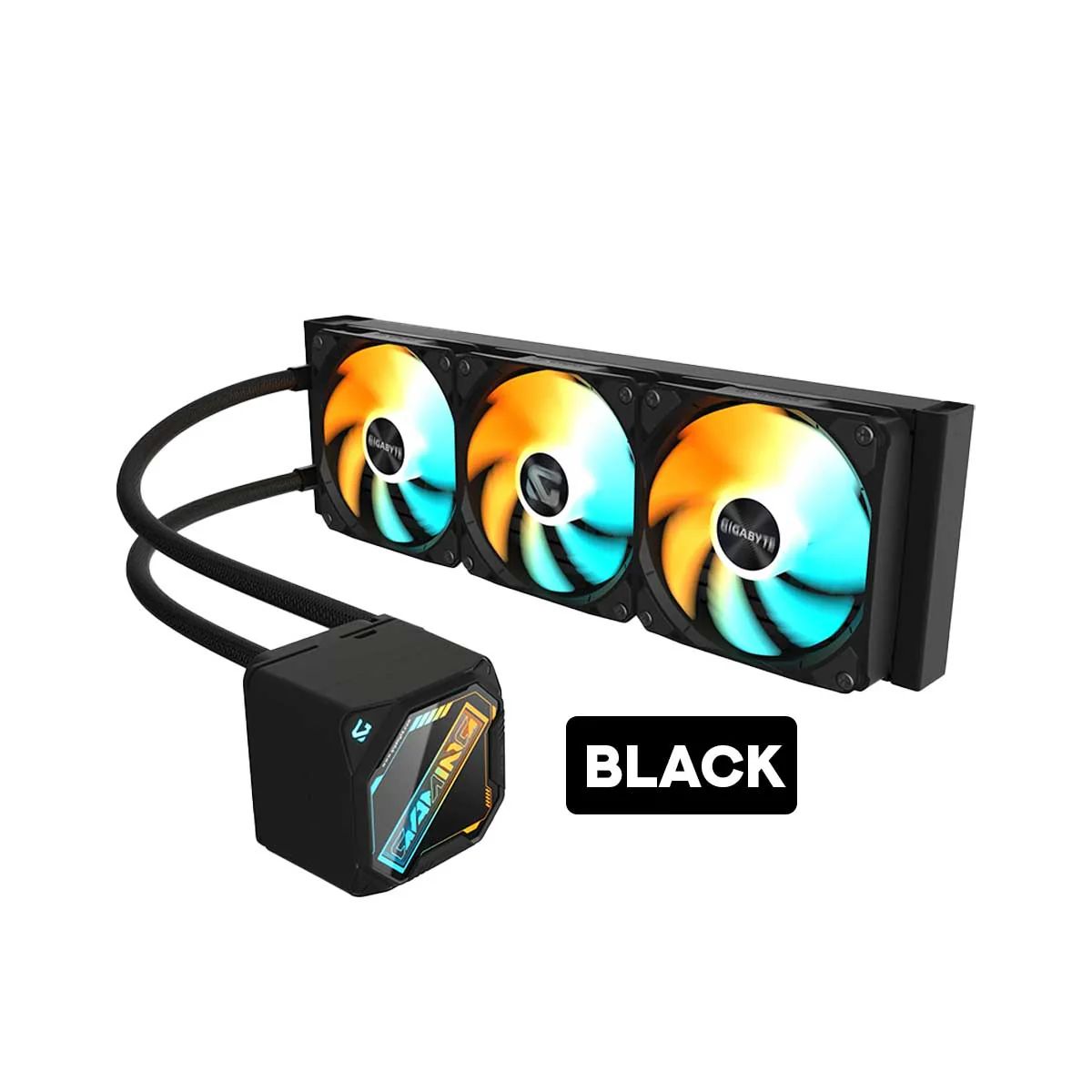 Gigabyte Gaming 360 CPU Liquid Cooler (Black, Ice) - Image 2