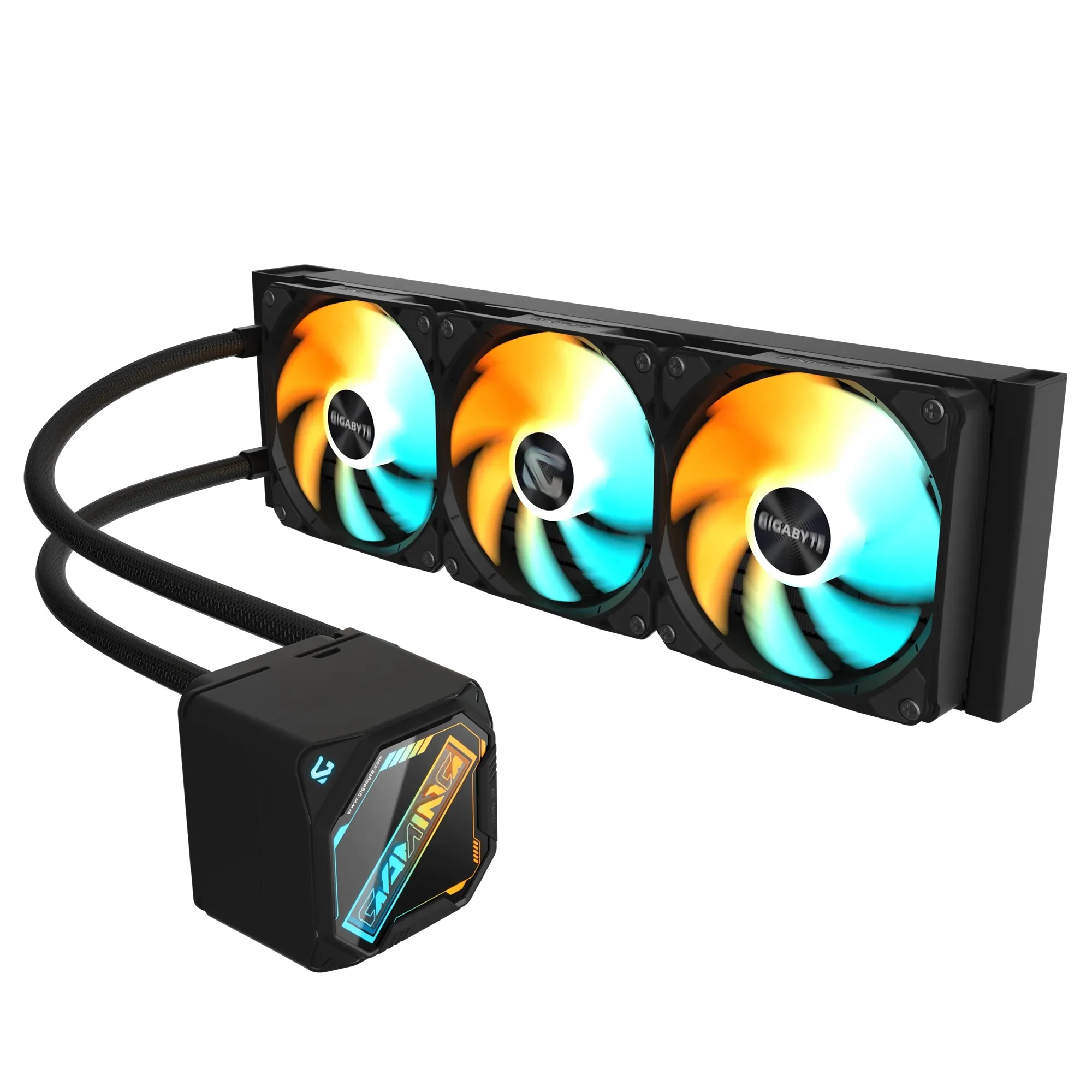 Gigabyte Gaming 360 CPU Liquid Cooler (Black, Ice) - Image 3