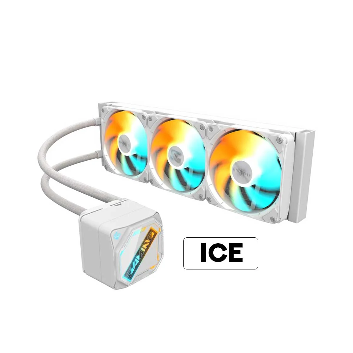 Gigabyte Gaming 360 CPU Liquid Cooler (Black, Ice) - Image 8