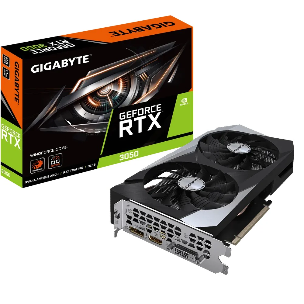 Gigabyte GeForce RTX 3050 Windforce OC 8GB GDDR6 Graphics Card - Image 7