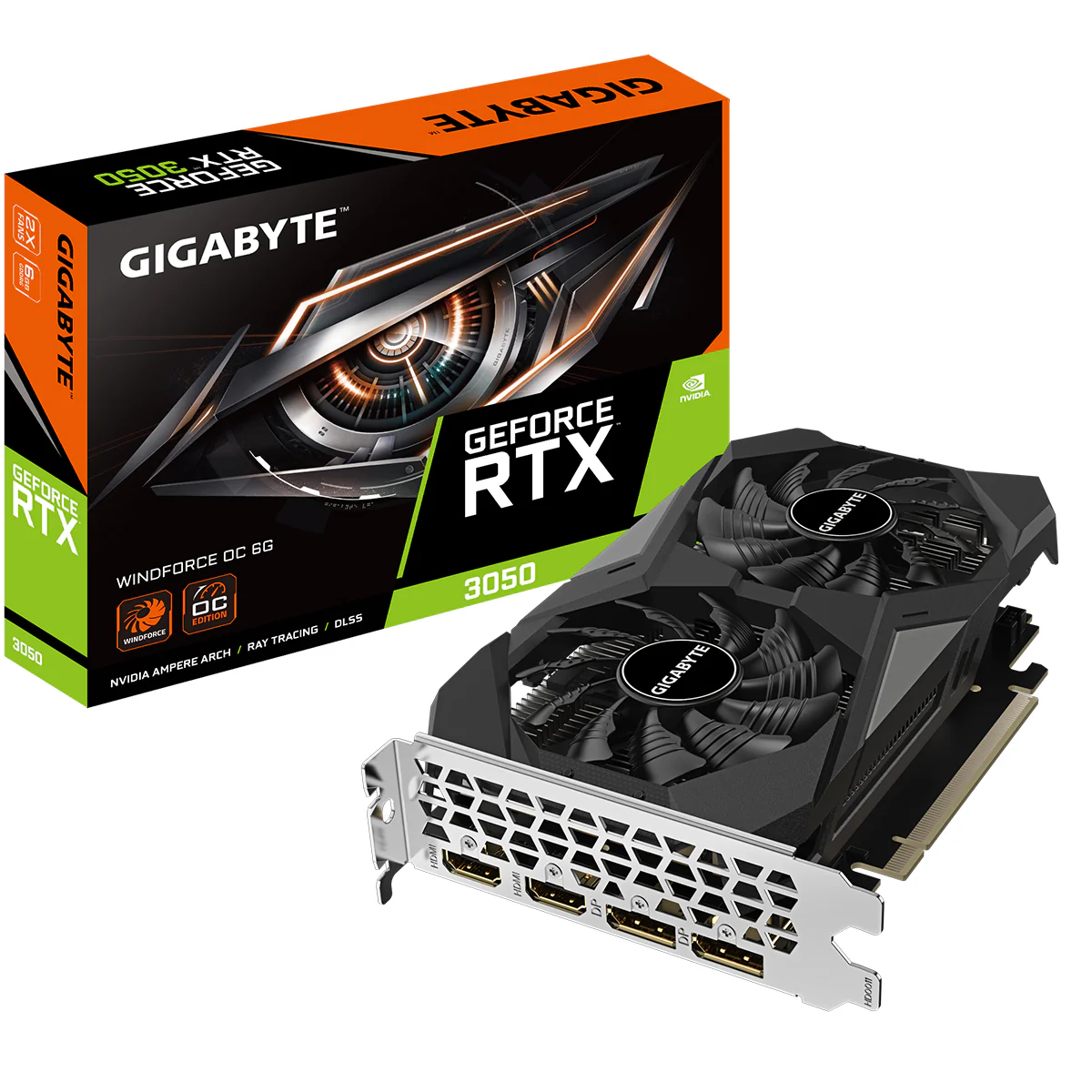 Gigabyte GeForce RTX 3050 Windforce OC V2 6GB GDDR6 Graphics Card - Image 8