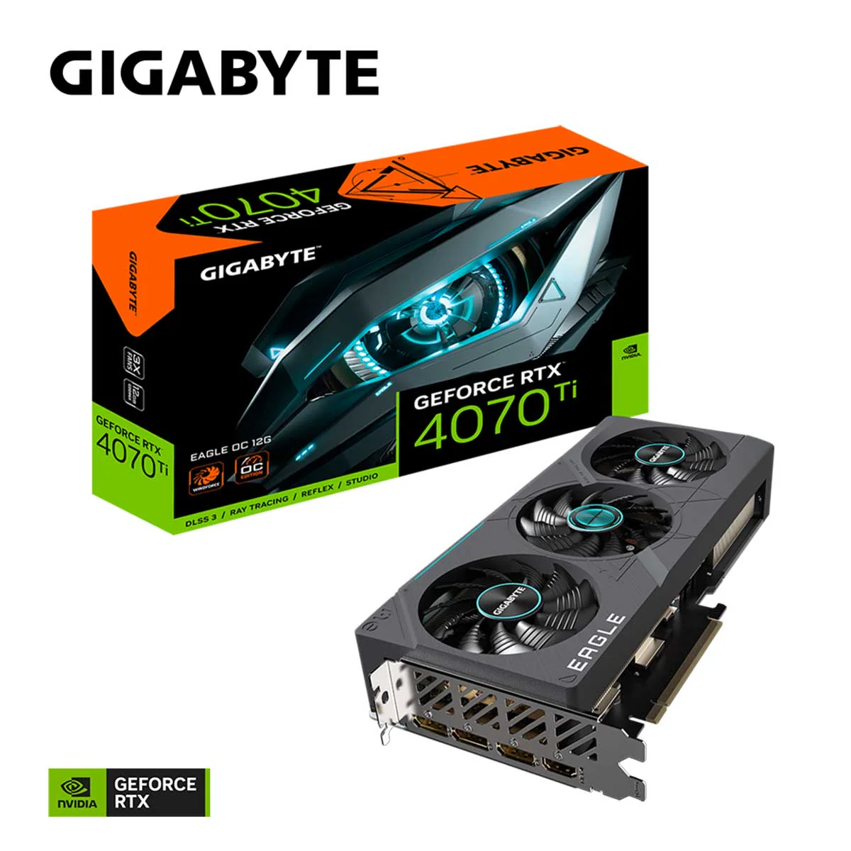 Gigabyte Geforce RTX 4070 Ti Eagle OC 12GB REV 2.0 GDDR6X Graphics Card - Image 8