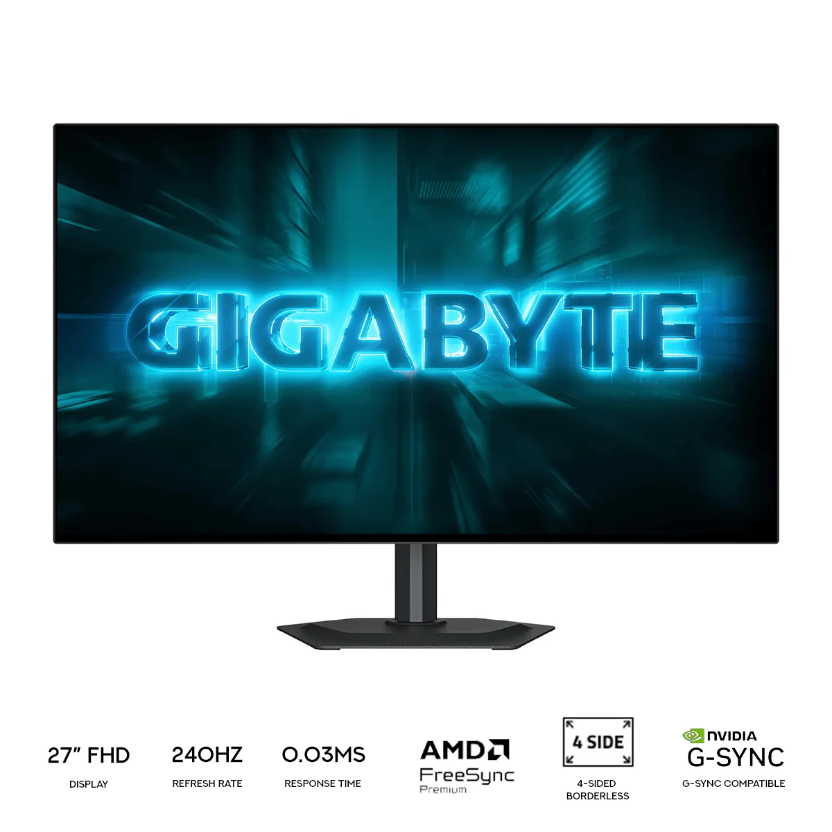 Gigabyte GO27Q24G WOLED 27" QHD (2560x1440) 240Hz 0.03ms GTG Gaming Monitor with Tilt/ Swivel/ Pivot/ Height Adjustment - Image 9