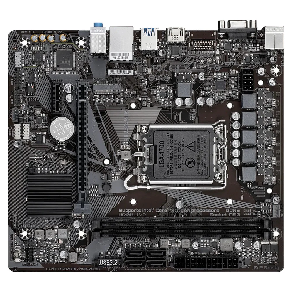 Gigabyte H610M H V2 DDR5 UD Motherboard - Image 3