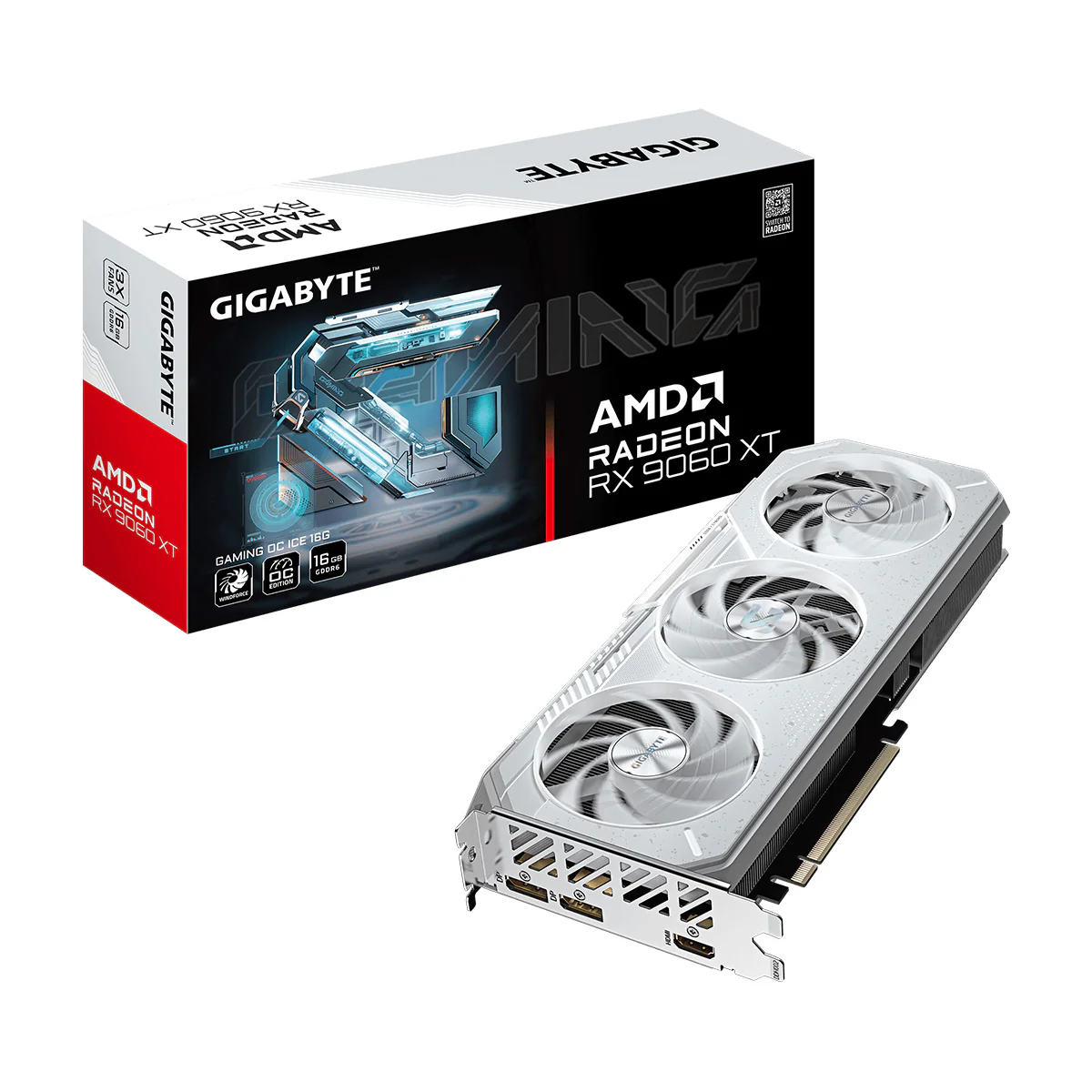 Gigabyte Radeon RX 9060 XT Gaming OC Ice 16GB GDDR6 Graphics Card - Image 12