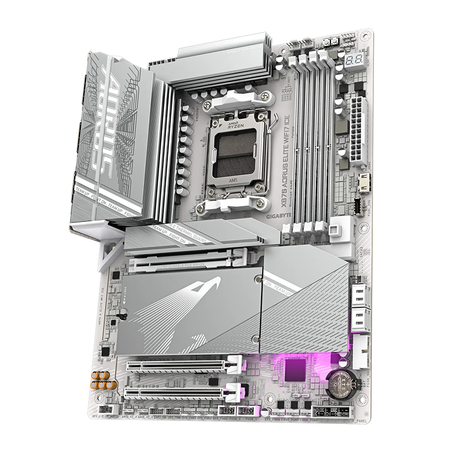 Gigabyte X870 Aorus Elite WiFi 7 ICE DDR5 AMD Gaming Motherboard - Image 3