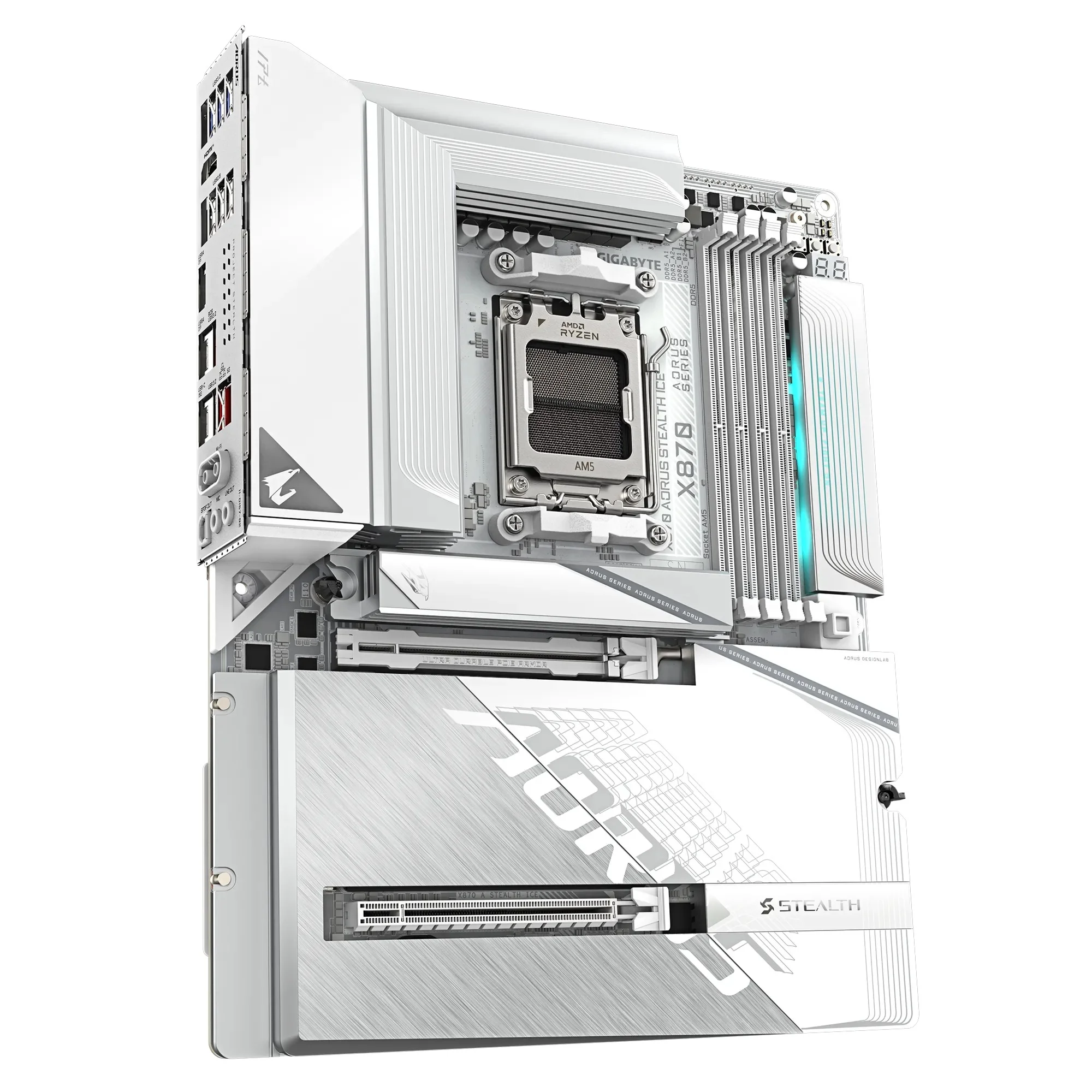 Gigabyte X870 Aorus Stealth Ice DDR5 AMD Gaming Motherboard - Image 3