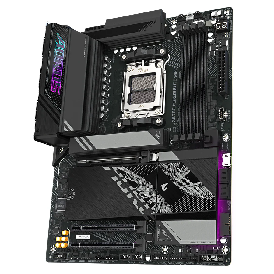 Gigabyte X870E Aorus Elite Wifi 7 DDR5 AMD Gaming Motherboard - Image 3