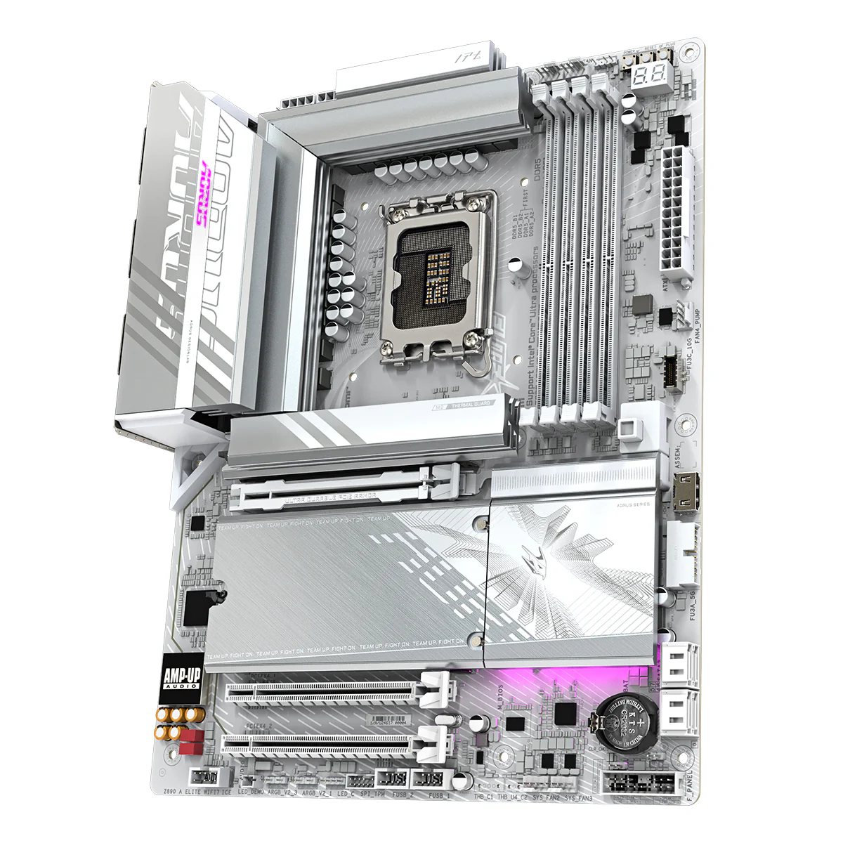Gigabyte Z890 Aorus Elite Wifi 7 Ice DDR5 Intel Gaming Motherboard - Image 2
