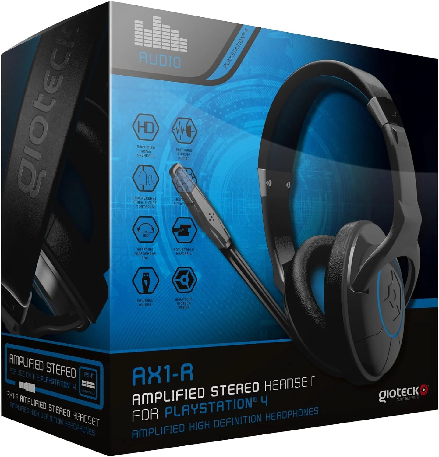 GIOTECK AX1-R WIRED GAMING HEADSET FOR PS4 - Image 4