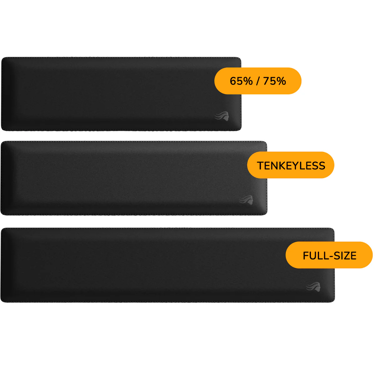 Glorious Ergonomic Cloth Wrist Rest for Keyboard (Black) (65% / 75%, Tenkeyless - TKL, Full-Size - 100%) - Image 9
