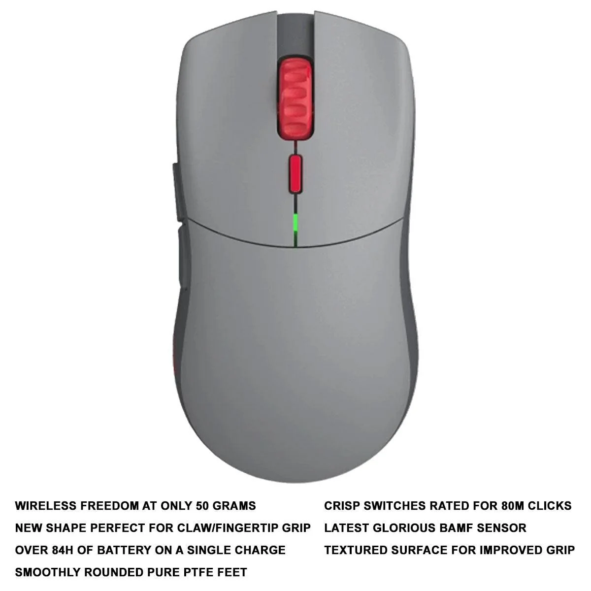 Glorious Forge Series One Pro Wireless Gaming Mouse (Centauri Red)