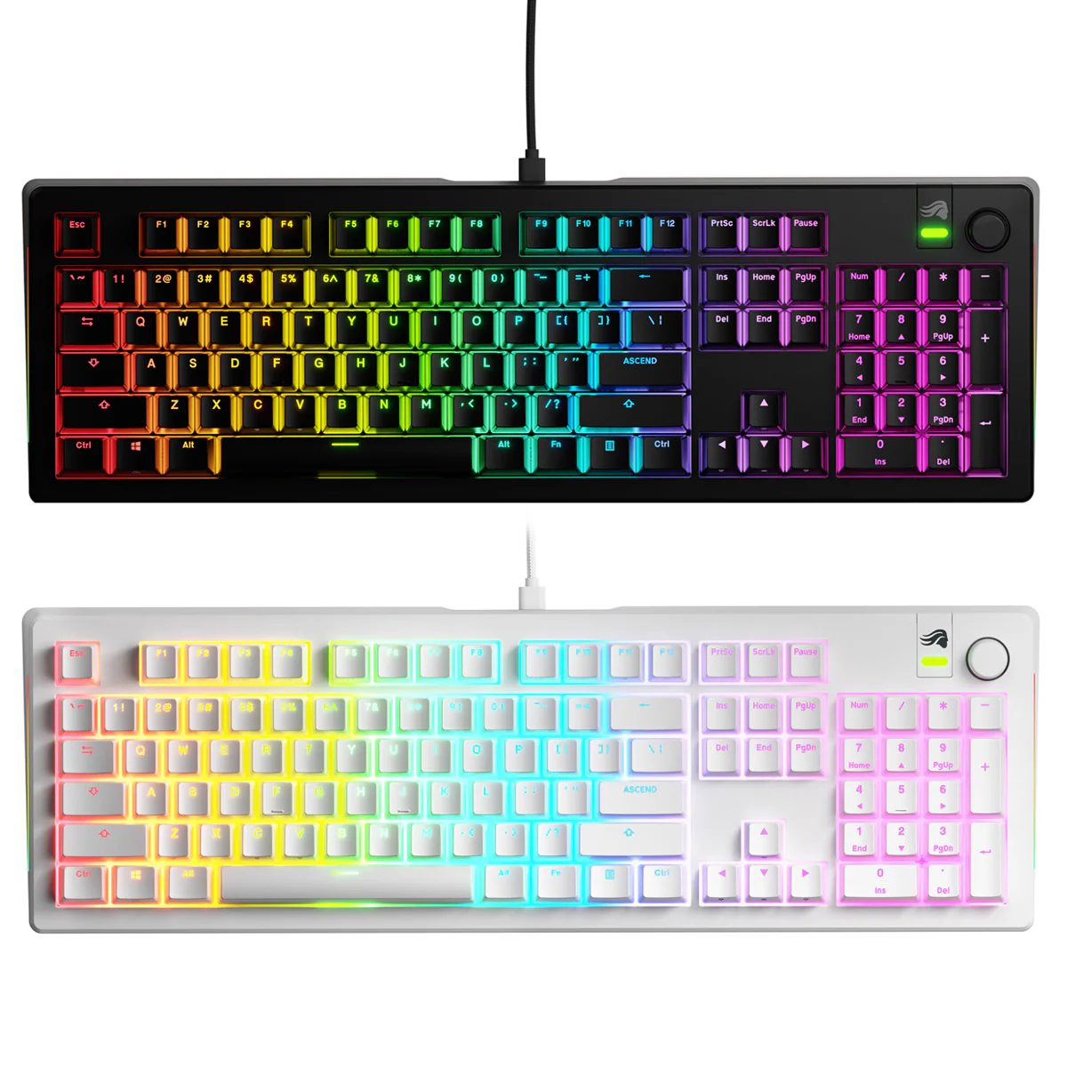 Glorious GMMK 3 100% Prebuilt Wired Mechanical Gaming Keyboard (Black, White) - Image 14