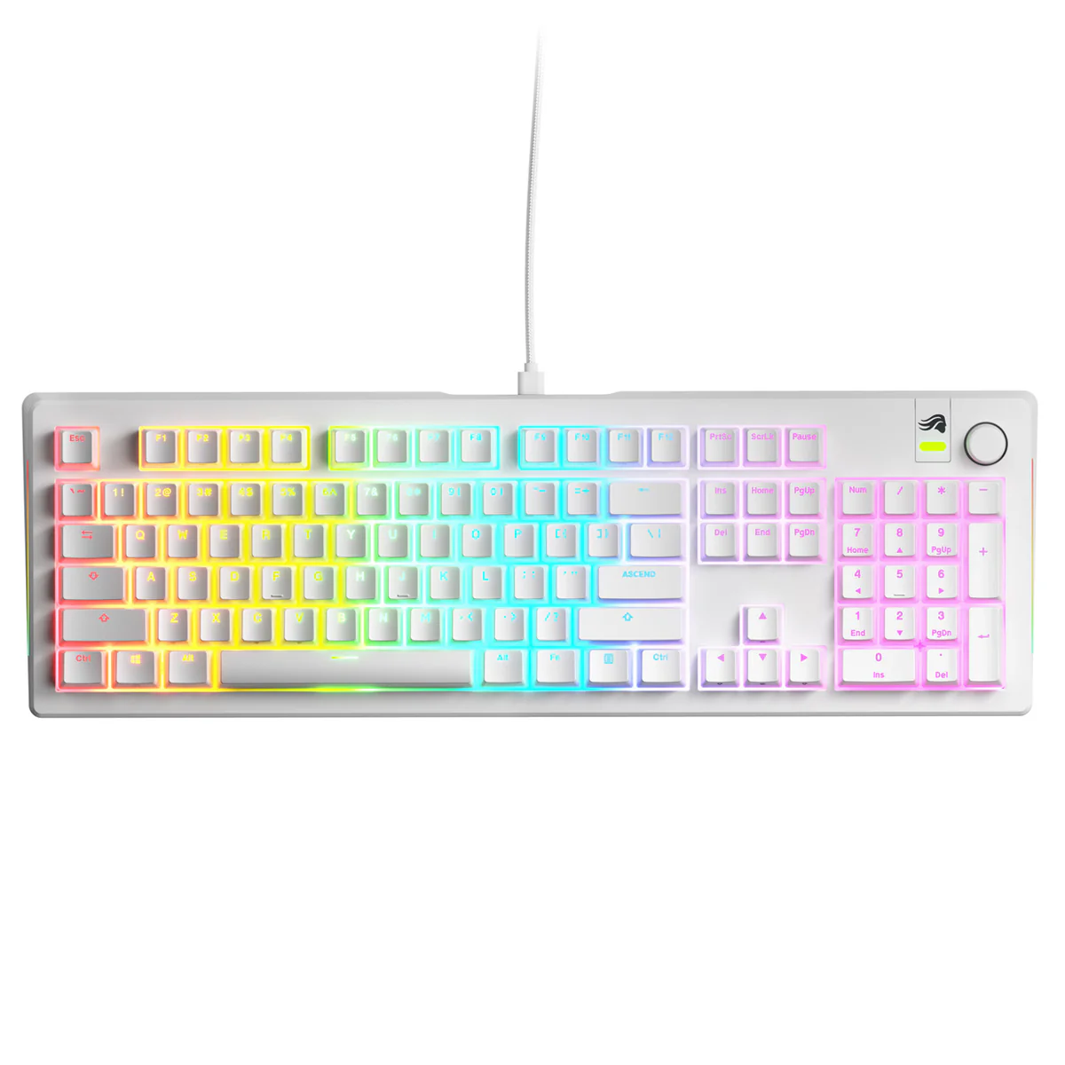 Glorious GMMK 3 100% Prebuilt Wired Mechanical Gaming Keyboard (Black, White) - Image 8