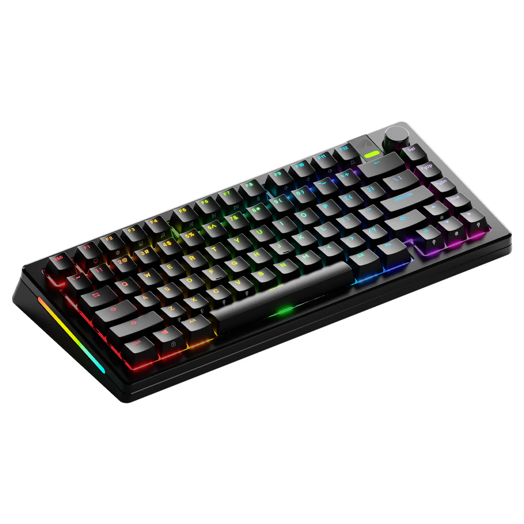 Glorious GMMK 3 Pro 75% Prebuilt Wireless Mechanical Gaming Keyboard (Black) (GLO-KB-GMMK3-PRO-75-PB-FOX-WL-BLK-US) - Image 3