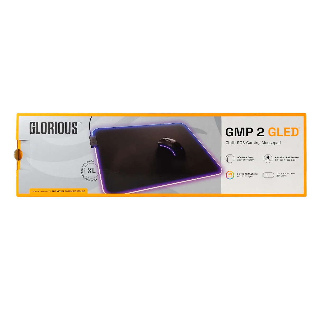 Glorious GMP 2 GLED RGB Cloth Gaming Mousepad - Black (XL, XXL, 3XL, Large Extended, XL Extended) - Image 14