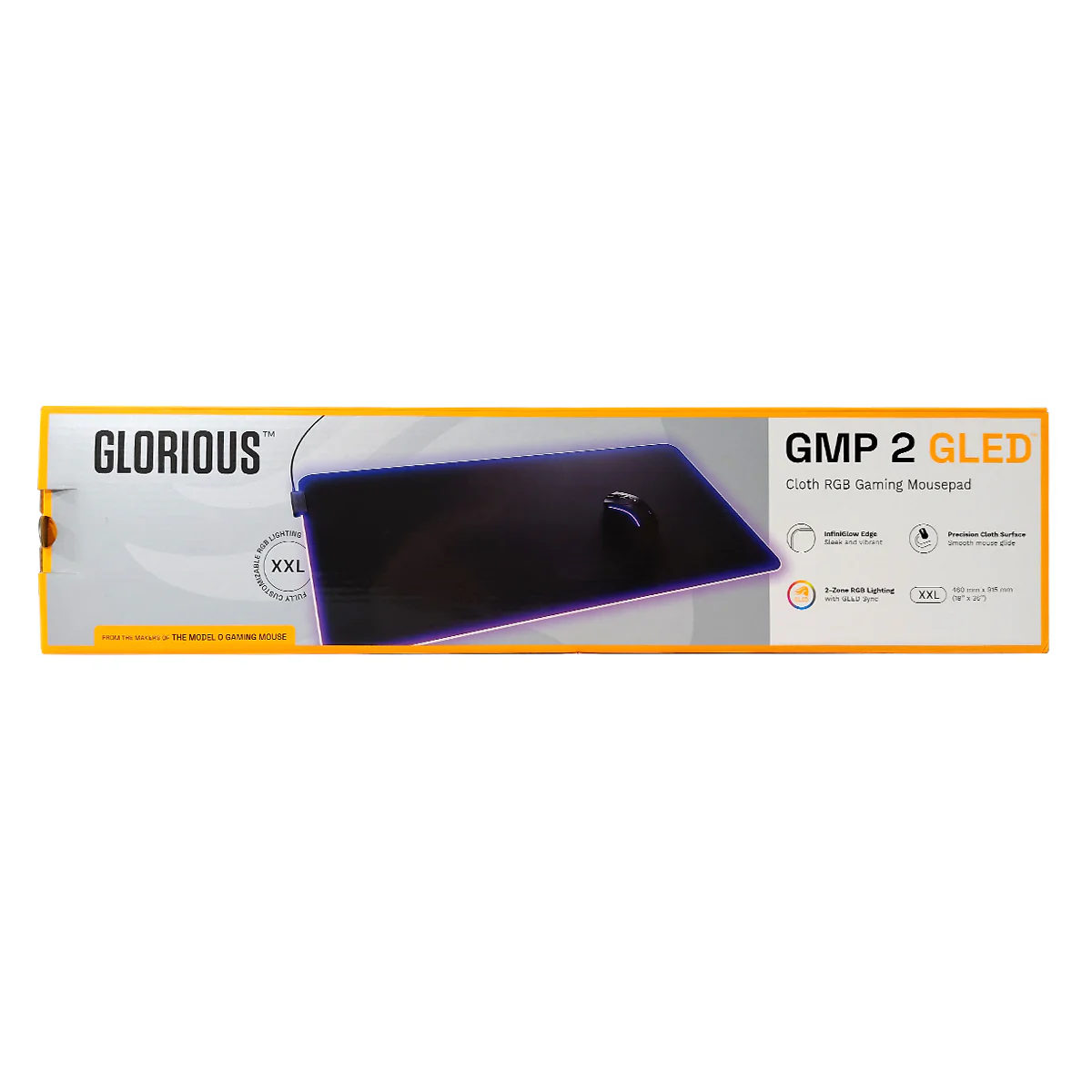 Glorious GMP 2 GLED RGB Cloth Gaming Mousepad - Black (XL, XXL, 3XL, Large Extended, XL Extended) - Image 19