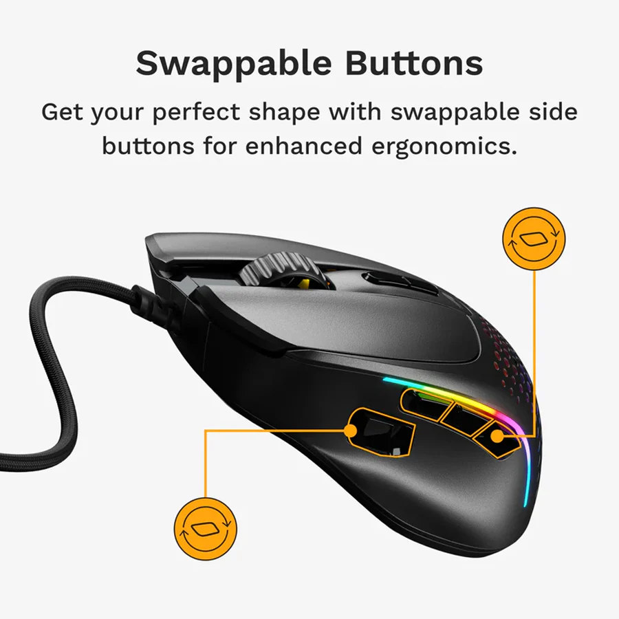 Glorious Model I 2 Wired Ultralight Multi-Genre Gaming Mouse (Black, White) - Image 14