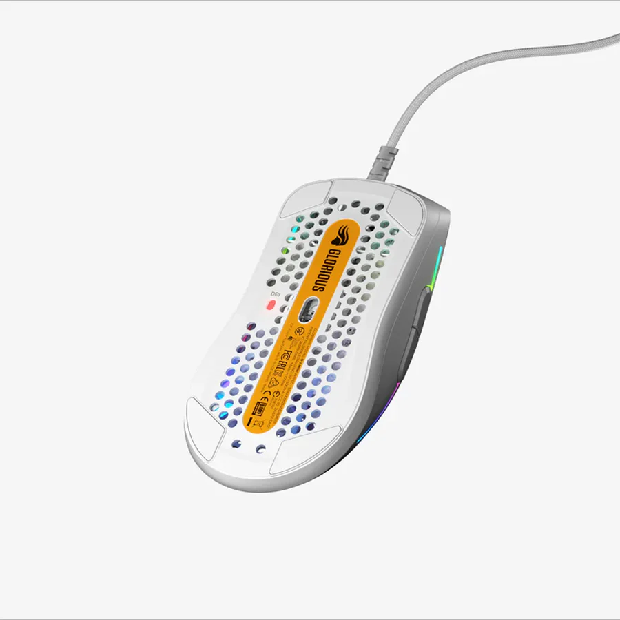Glorious Model O 2 Mini Ultralight Ambidextrous RGB Wired Gaming Mouse (Black, White) - Image 12