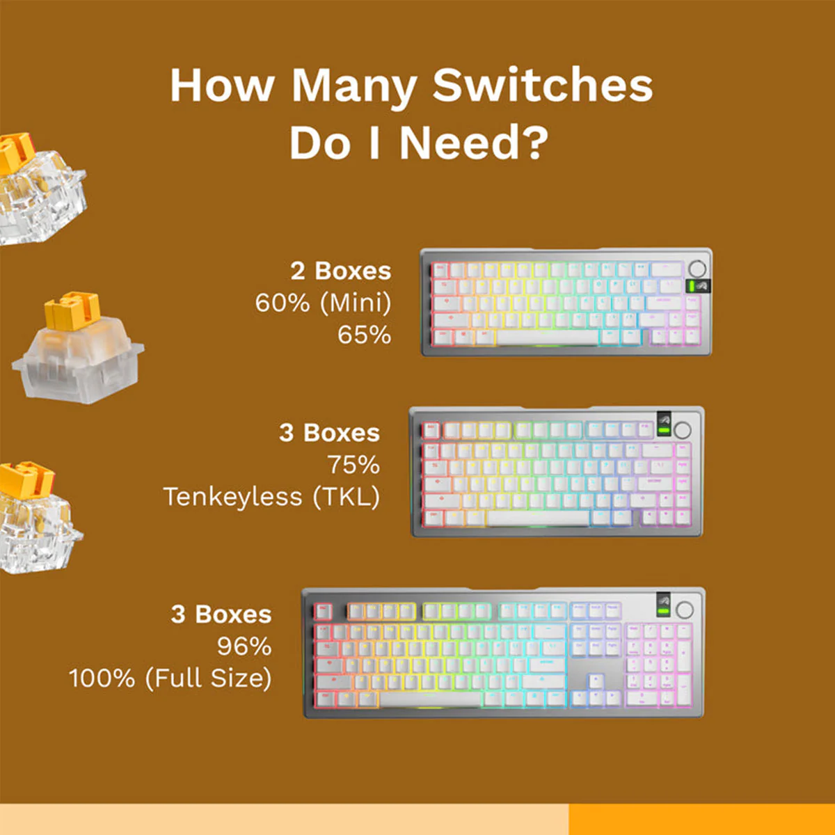 Glorious Panda HE Switches (Lubed, Silent) - Image 4