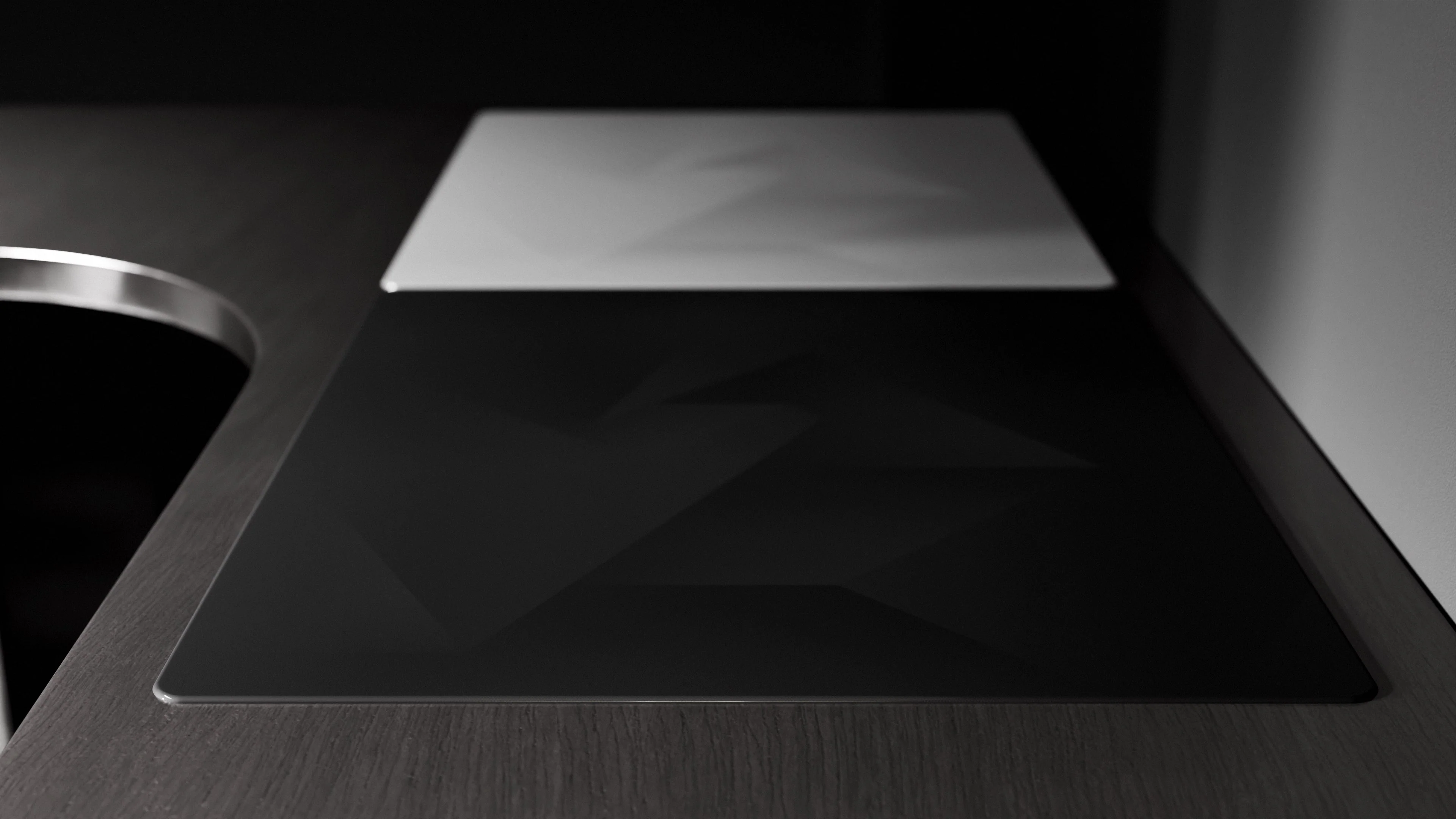 GLSSWRKS Polarity Series Glass Mousepad (Large, XLarge) (Black) - Image 5