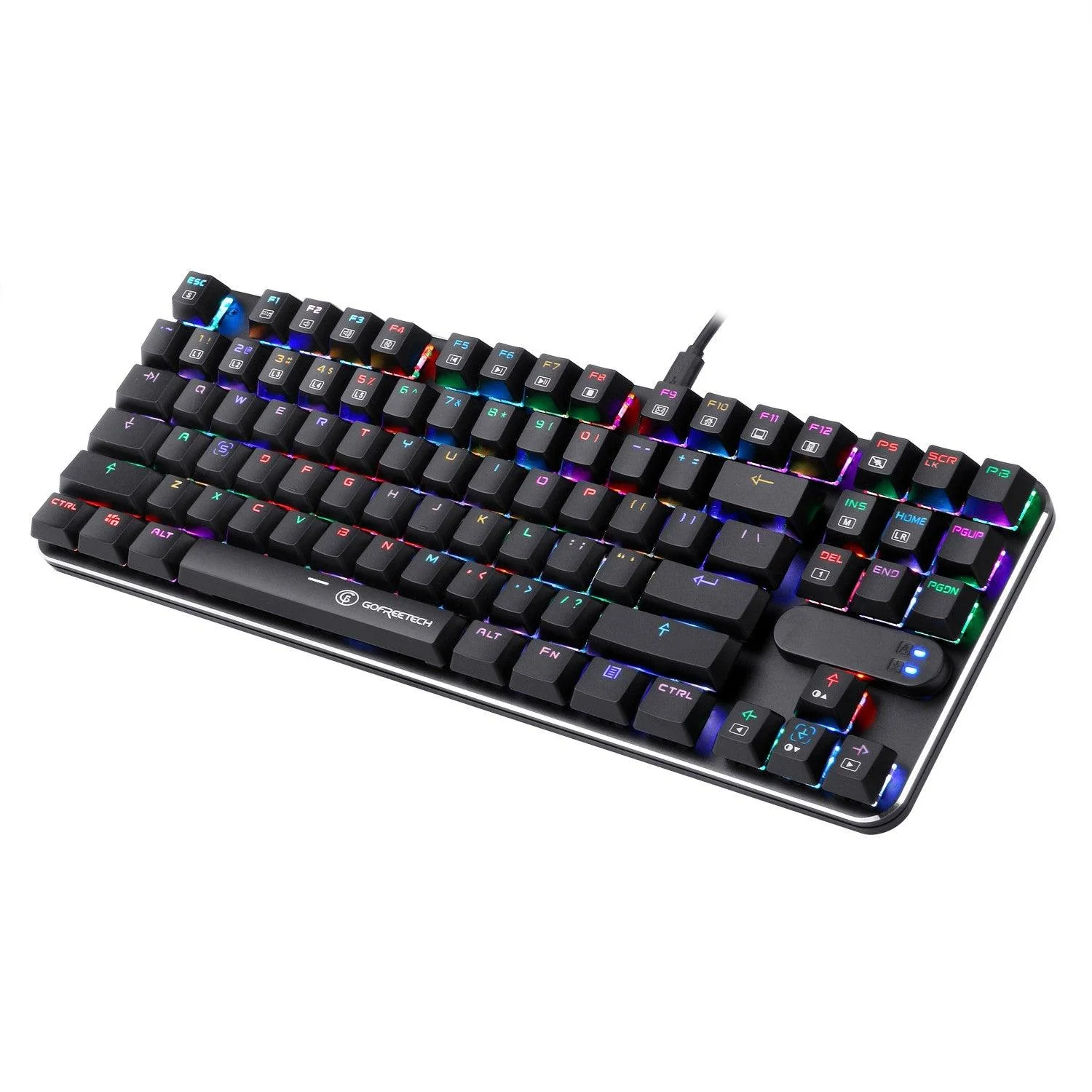 Gofreetech MK600 87-KEYS RGB Mechanical Gaming Keyboard (Brown Switch) + GFT M006 Wireless Optical Mouse Bundle - Image 5