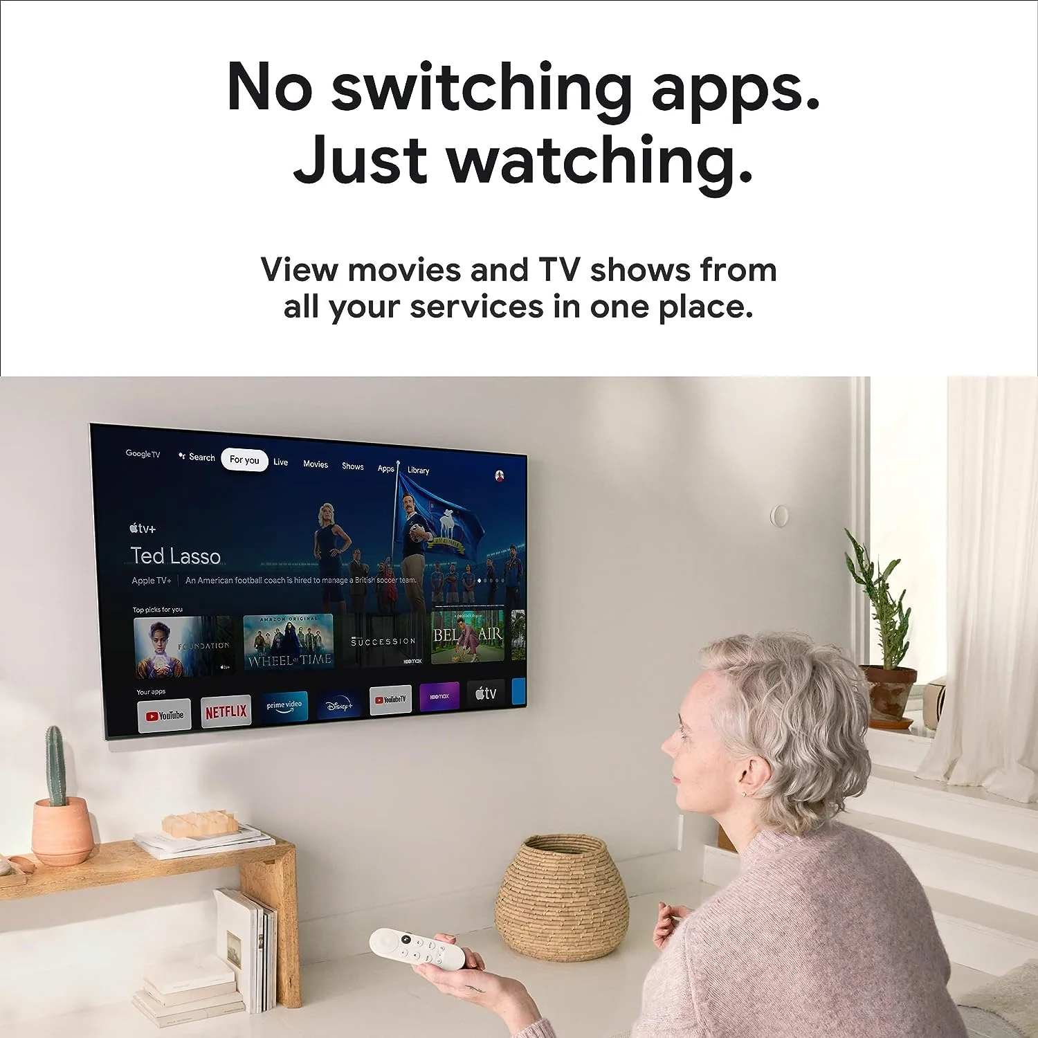 Google Chromecast HD With Google TV (Snow) - Image 10