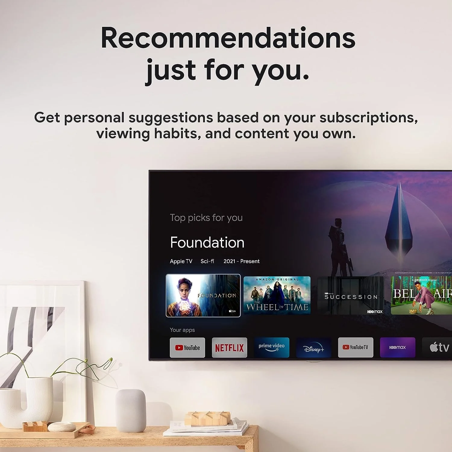 Google Chromecast HD With Google TV (Snow) - Image 9