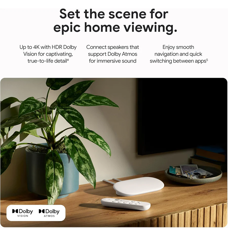 Google TV Streamer (4K) with Voice Remote 32GB (Porcelain) - Image 8