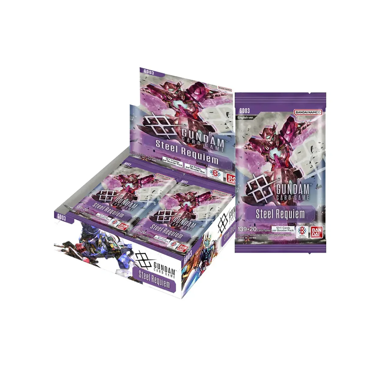 Gundam Card Game Steel Requiem Booster Pack (GD03) (English Ver.) - Image 2