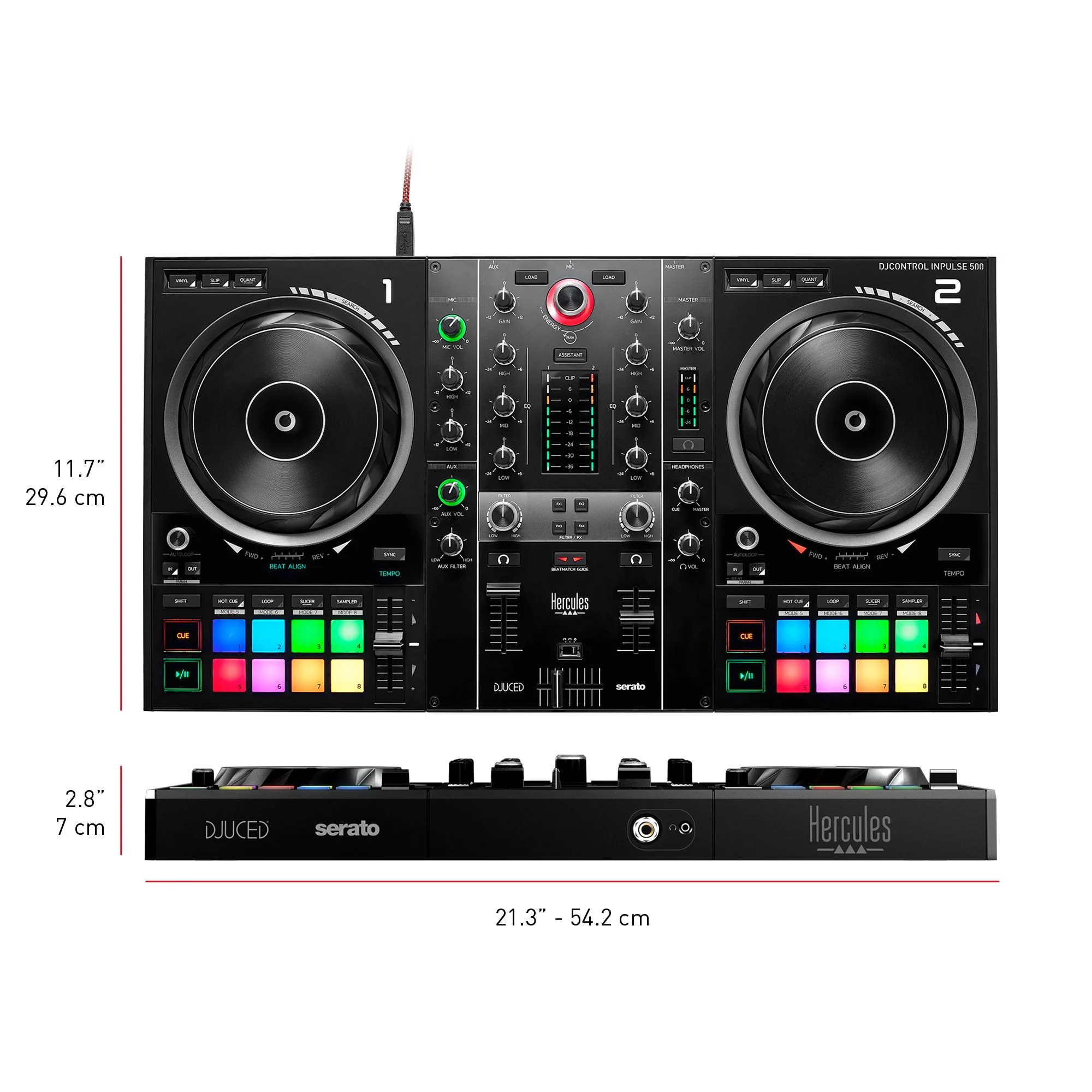 Hercules DJControl Inpulse 500 Controller (4780909) - Image 3
