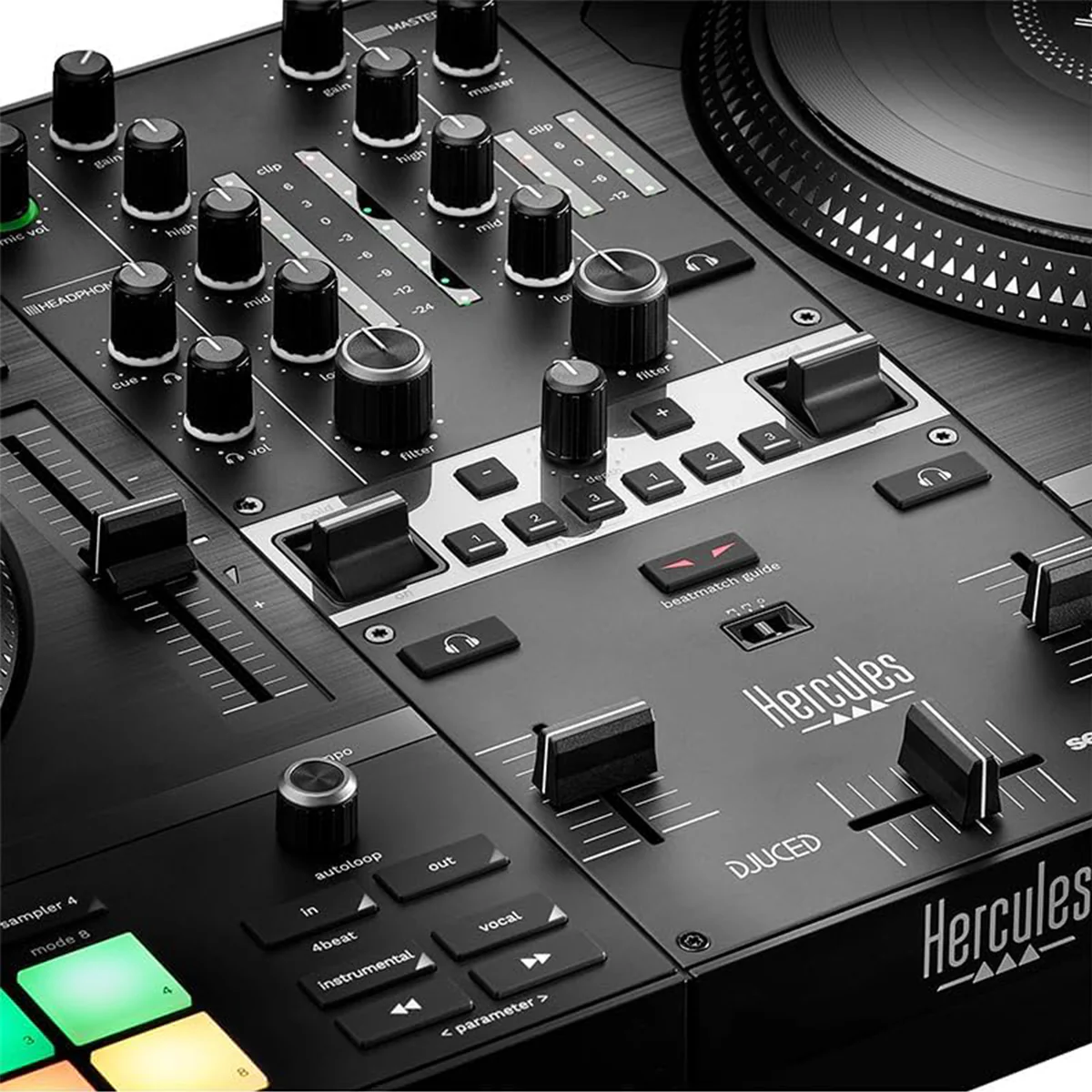 Hercules DJControl Inpulse T7 Motorized Controller Deck (Black) (4768228) - Image 5