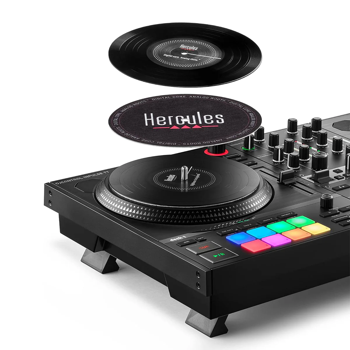 Hercules DJControl Inpulse T7 Motorized Controller Deck (Black) (4768228) - Image 8