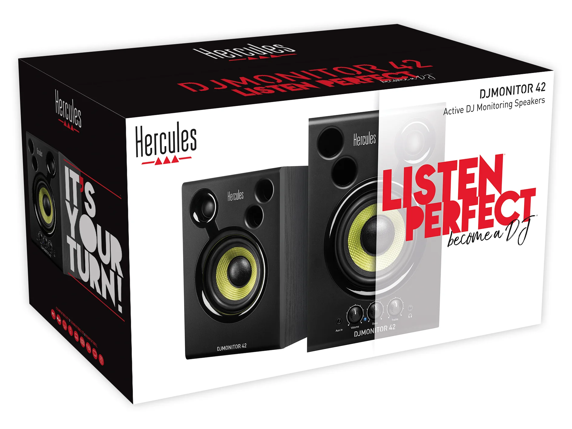 Hercules DJMonitor 42 Active DJ Monitoring Speaker (4780886/4768222) - Image 4