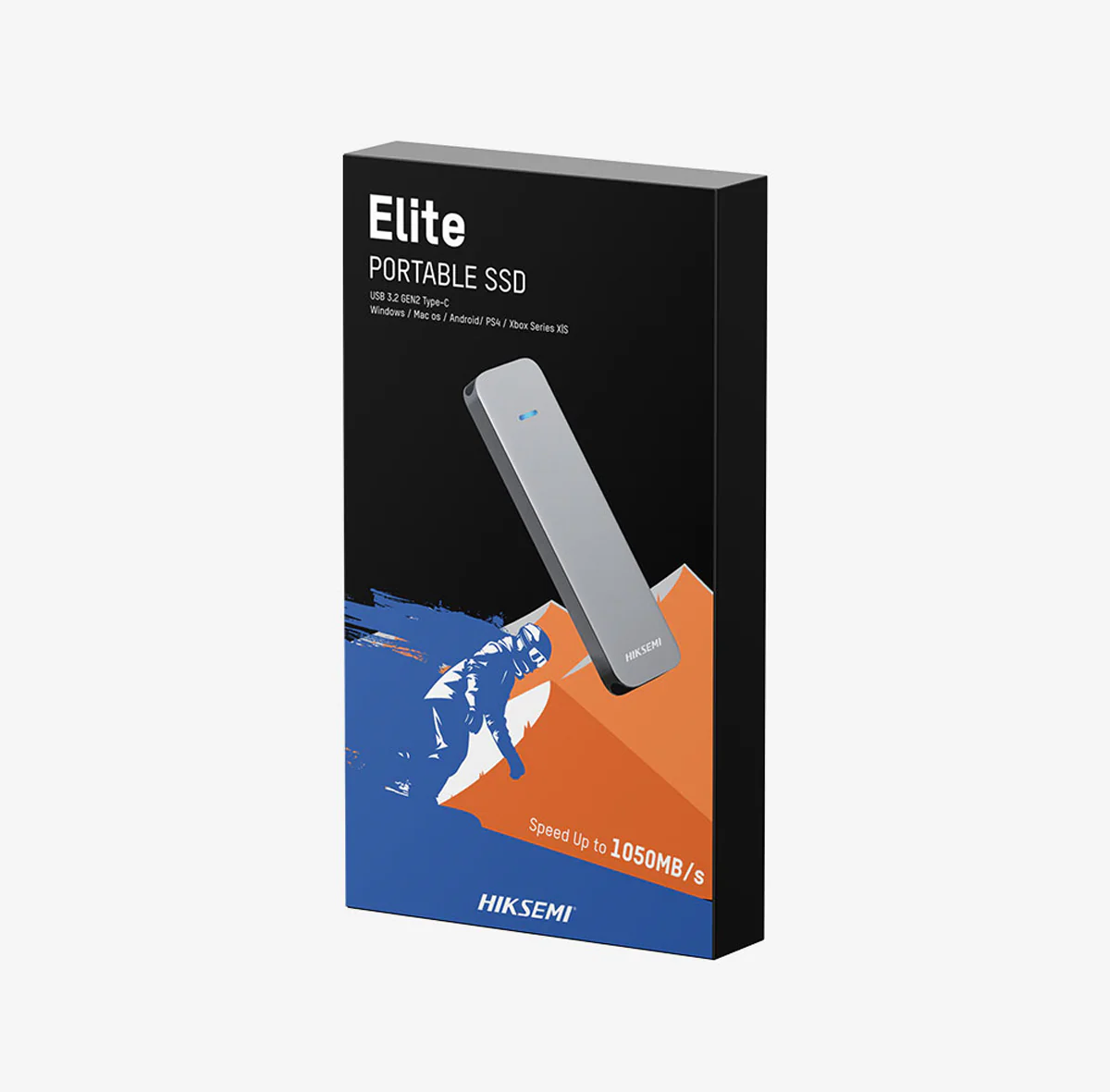 Hiksemi Elite USB 3.2 Gen2 x2 Up to 1050MB/s Read & 1030MB/s Write Type-C Portable SSD (Grey) (1TB, 2TB) - Image 6