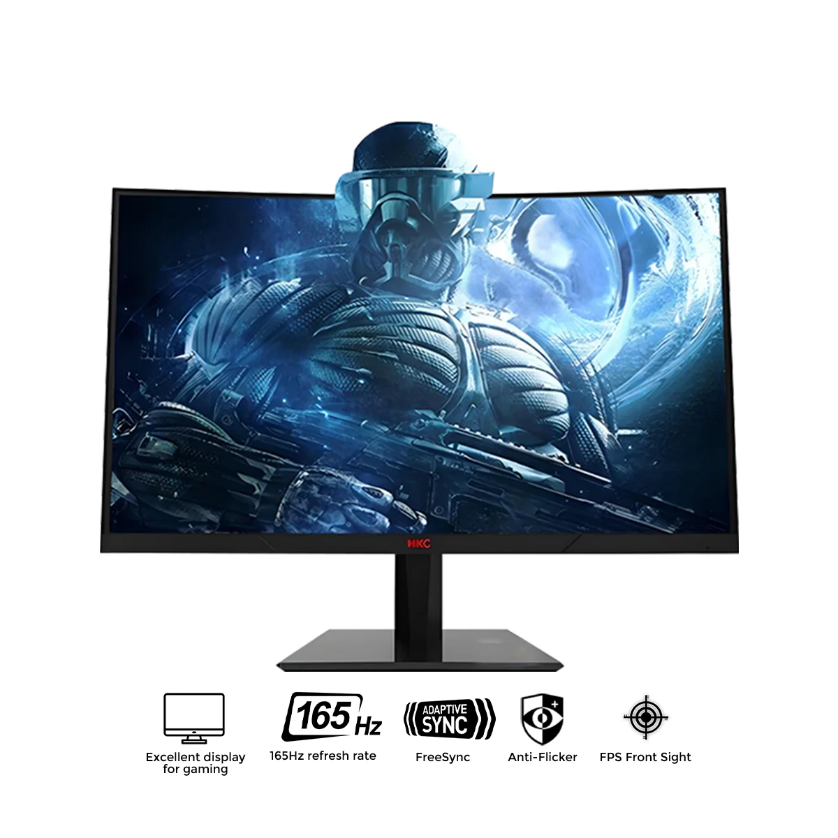 HKC M27G3F 68.6 CM 27" 165Hz 8ms (1920x1080) Freesync G-Sync Curved Gaming Monitor - Image 5
