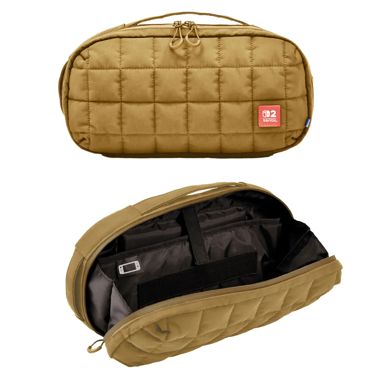 Hori Puff Pouch for Nintendo Switch 2 (Black, Beige, Green) - Image 8