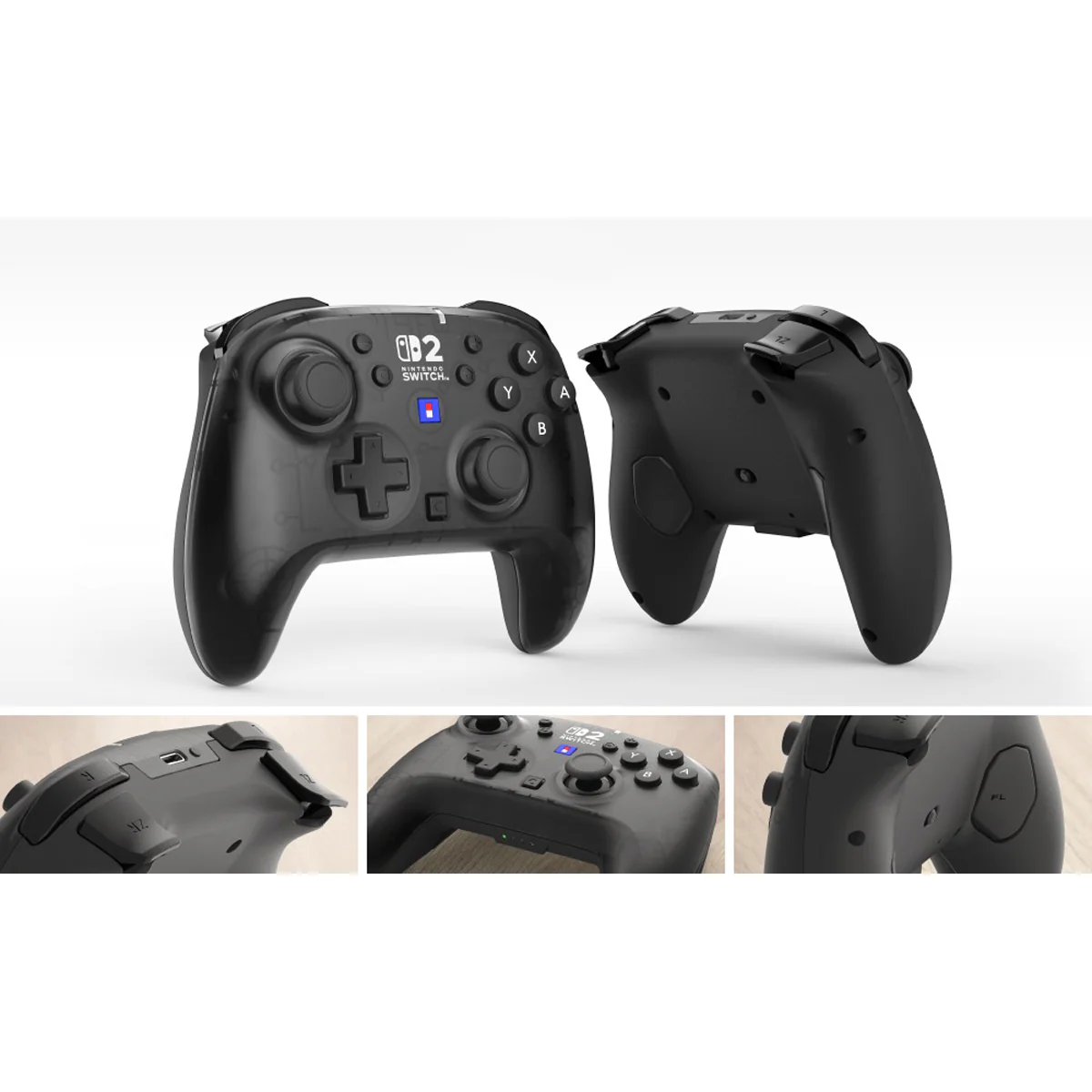 Hori Wireless Horipad Turbo Controller for Nintendo Switch 2 (Mist Black, Aqua Cyan, Frost White, Shine Yellow, Ruby Magenta) (NSX-126A, NSX-131A, NSX-132A, NSX-133A, NSX-134A) - Image 3