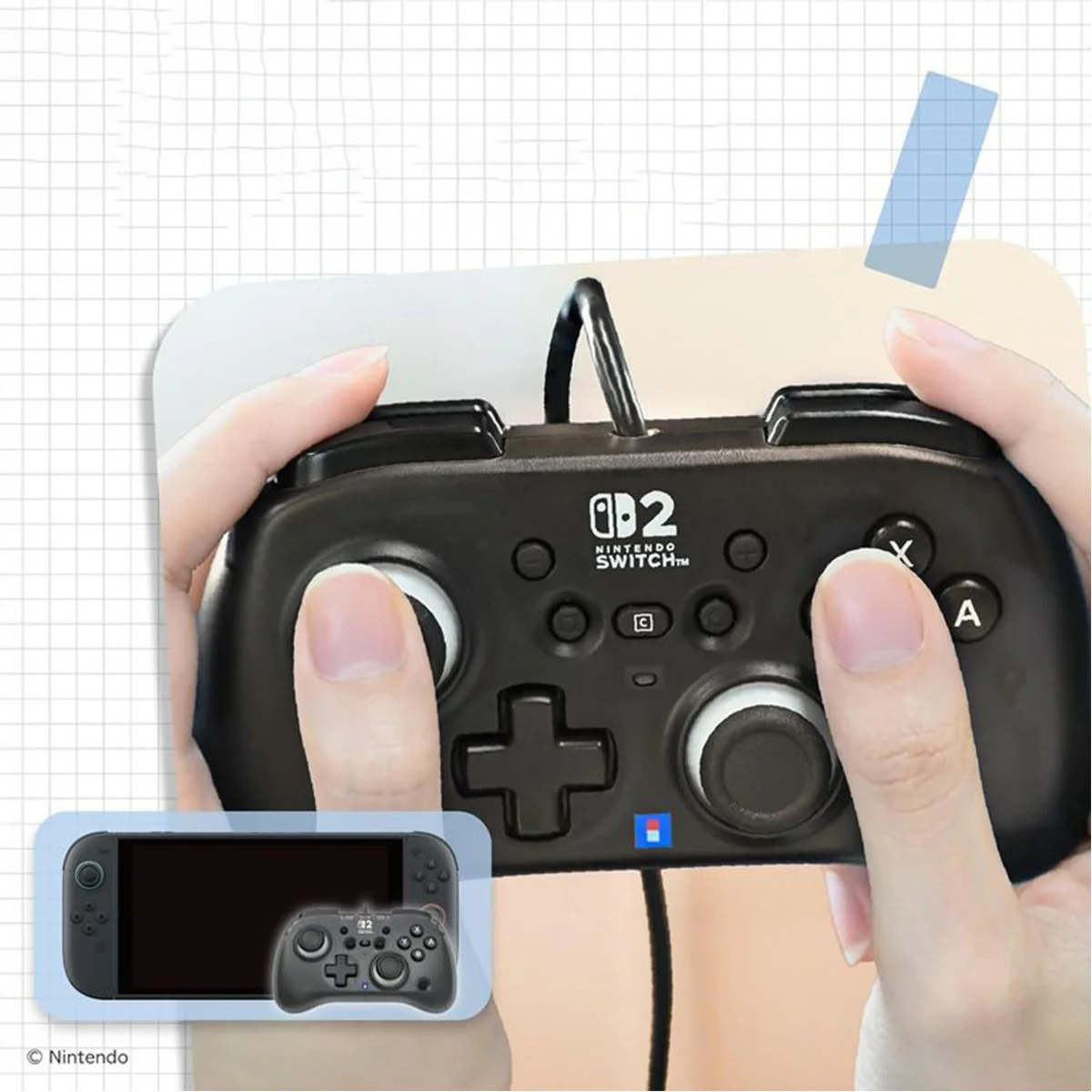 Horipad Turbo Mini for Nintendo Switch 2 (Black) (NSX-222A) - Image 6