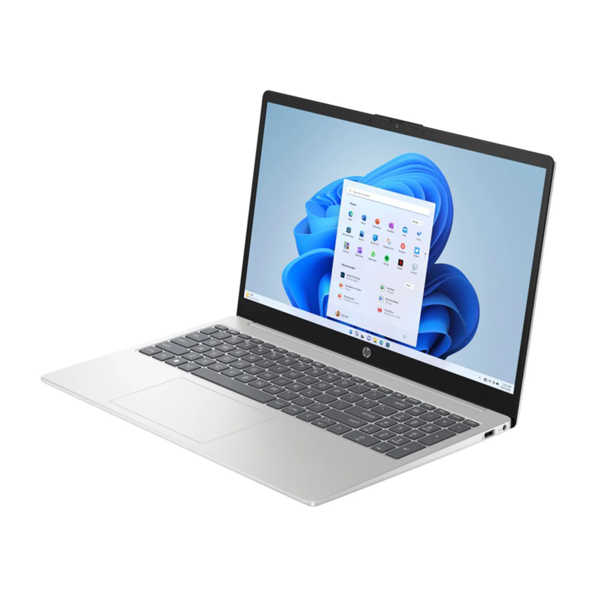 HP 15-FC0261AU Laptop (Natural Silver) | 15.6" FHD (1920x1080) | Ryzen 5 7530U | 16GB RAM | 512GB SSD | AMD Radeon Integrated Graphics | Windows 11 Home | MS Office Home & Student 2021 | HP Prelude Topload Bag - Image 4