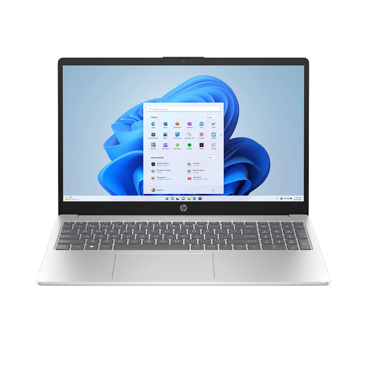 HP 15-FC0454AU Laptop (Natural Silver) | 15.6" FHD (1920x1080) | Ryzen 7 7730U | 16GB RAM | 512GB SSD | AMD Radeon Graphics | Windows 11 Home | MS Office Home 2024 + HP Prelude Topload Bag - Image 2