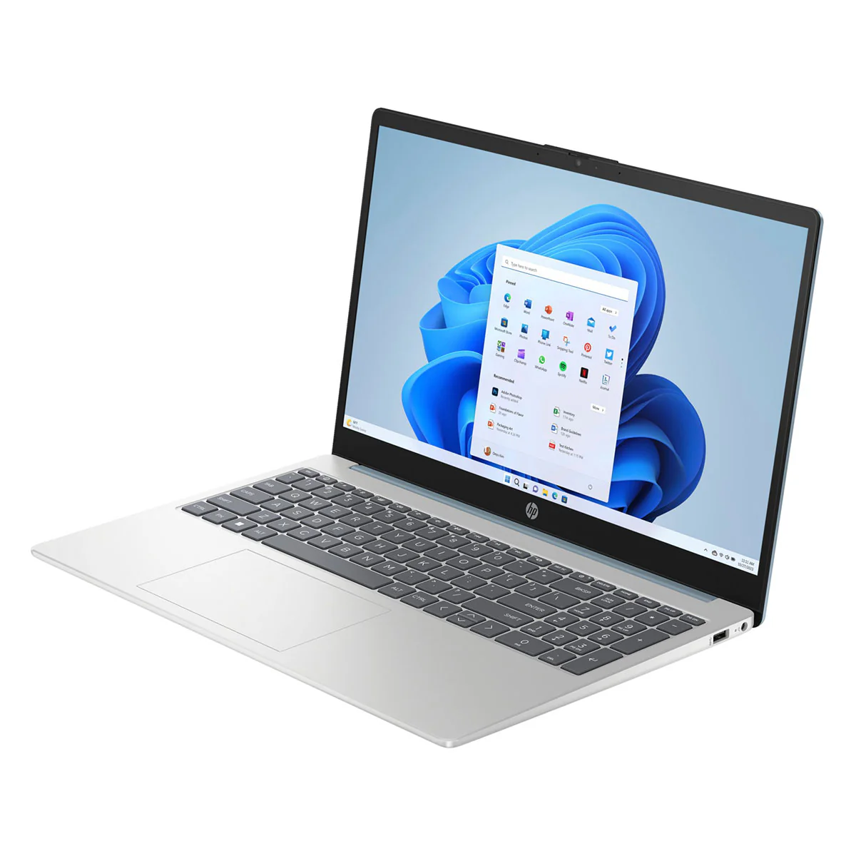 HP 15-FD1168TU Laptop (Moonlight Blue) | 15.6" FHD (1920x1080) IPS | Core 7 150U | 16GB RAM | 512GB SSD | Intel Integrated Graphics | Windows 11 Home | MS Office Home & Student 2021 | HP Prelude Topload Bag - Image 3