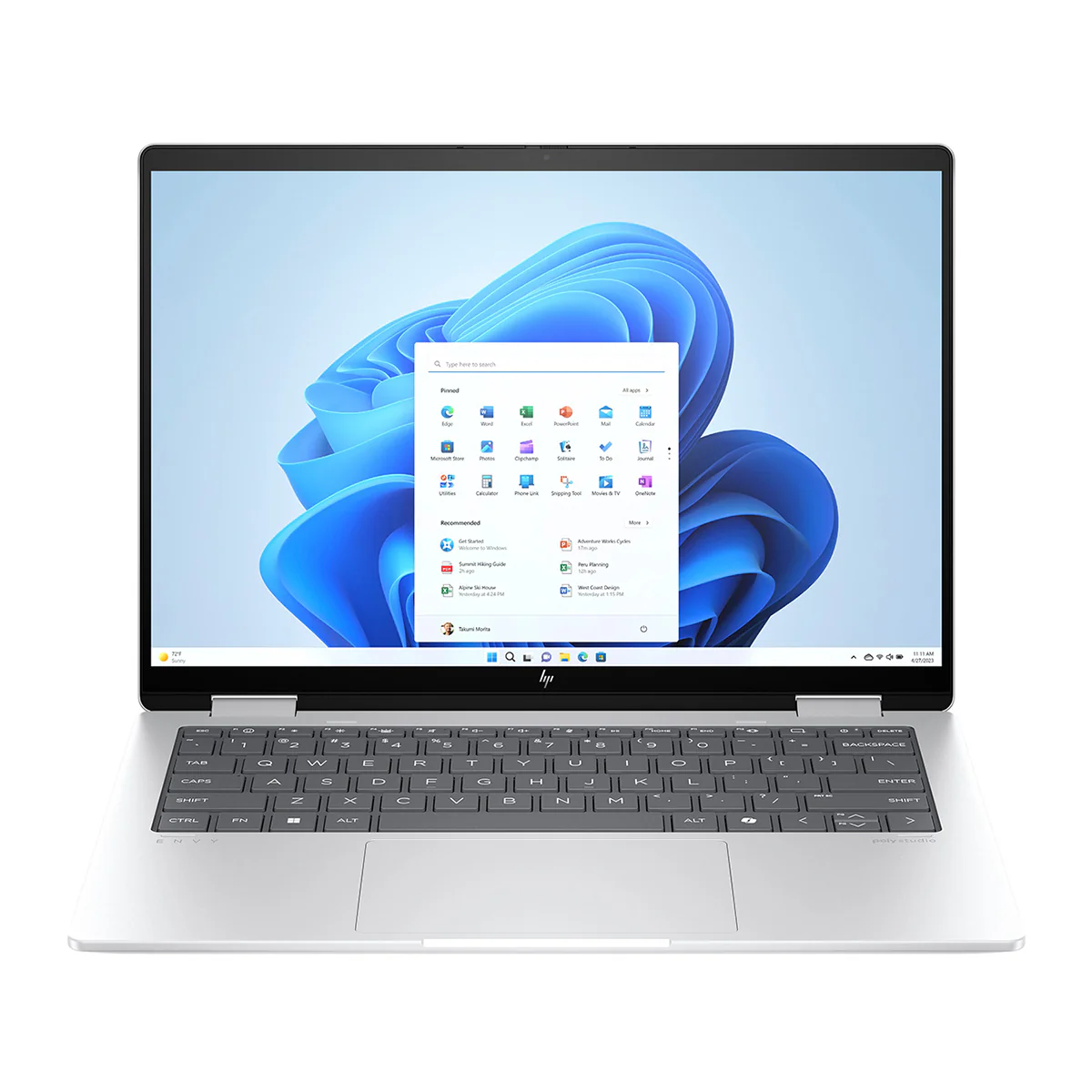 HP Envy x360 14-fa0079AU 2-in-1 Laptop (Glacier Silver) | 14" 2.8K (2880x1800) OLED 120Hz Touch | Ryzen 7 8840HS | 16GB RAM | 1TB SSD | AMD Radeon Graphics | Windows 11 Home | MS Office Home 2024 + HP Everyday 16" Laptop Briefcase - Image 4