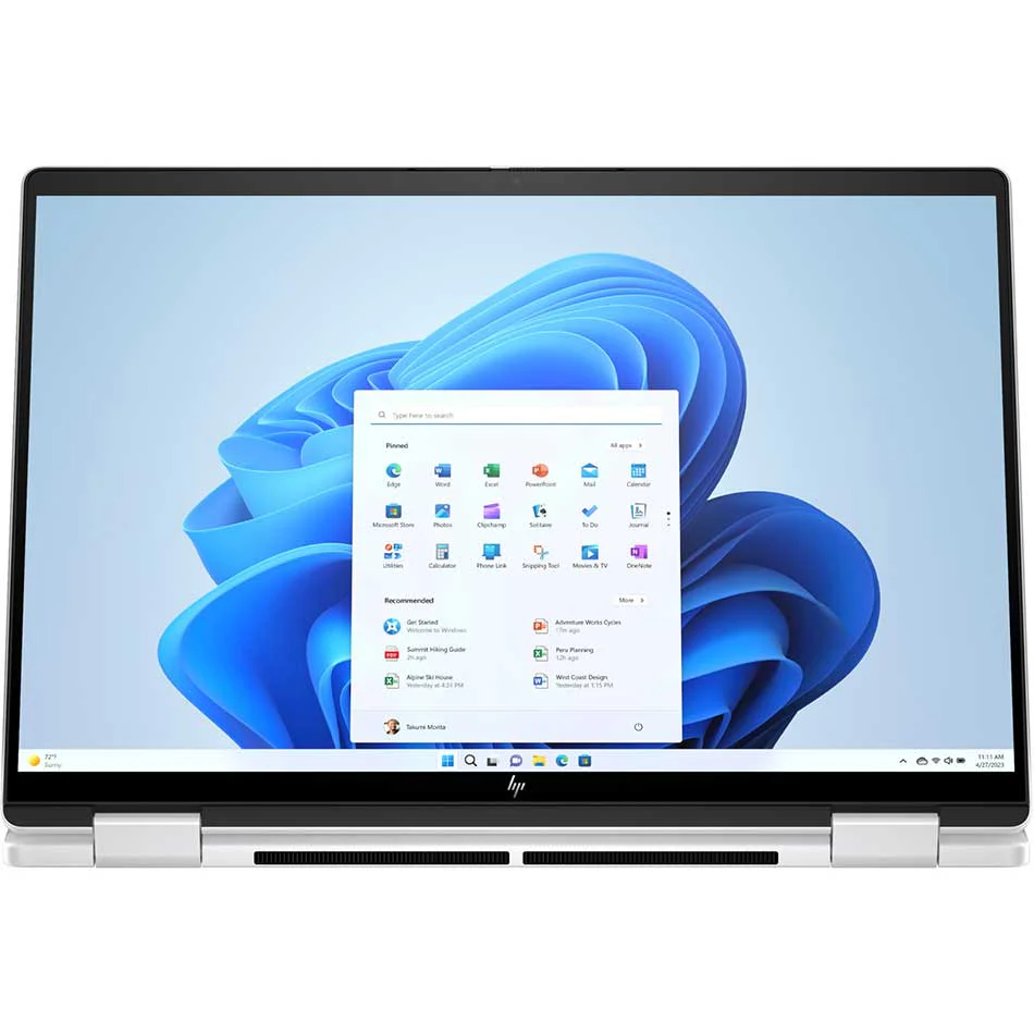 HP Envy x360 14-FA0115AU 2-in-1 Laptop (Glacier Silver) | 14.0" 2.8K (2880x1800) OLED | R7-8840HS | 16GB RAM | 1TB SSD | AMD Radeon Graphics | Windows 11 Home | MS Office Home & Student 2021 + HP Everyday 16" Laptop Briefcase - Image 3