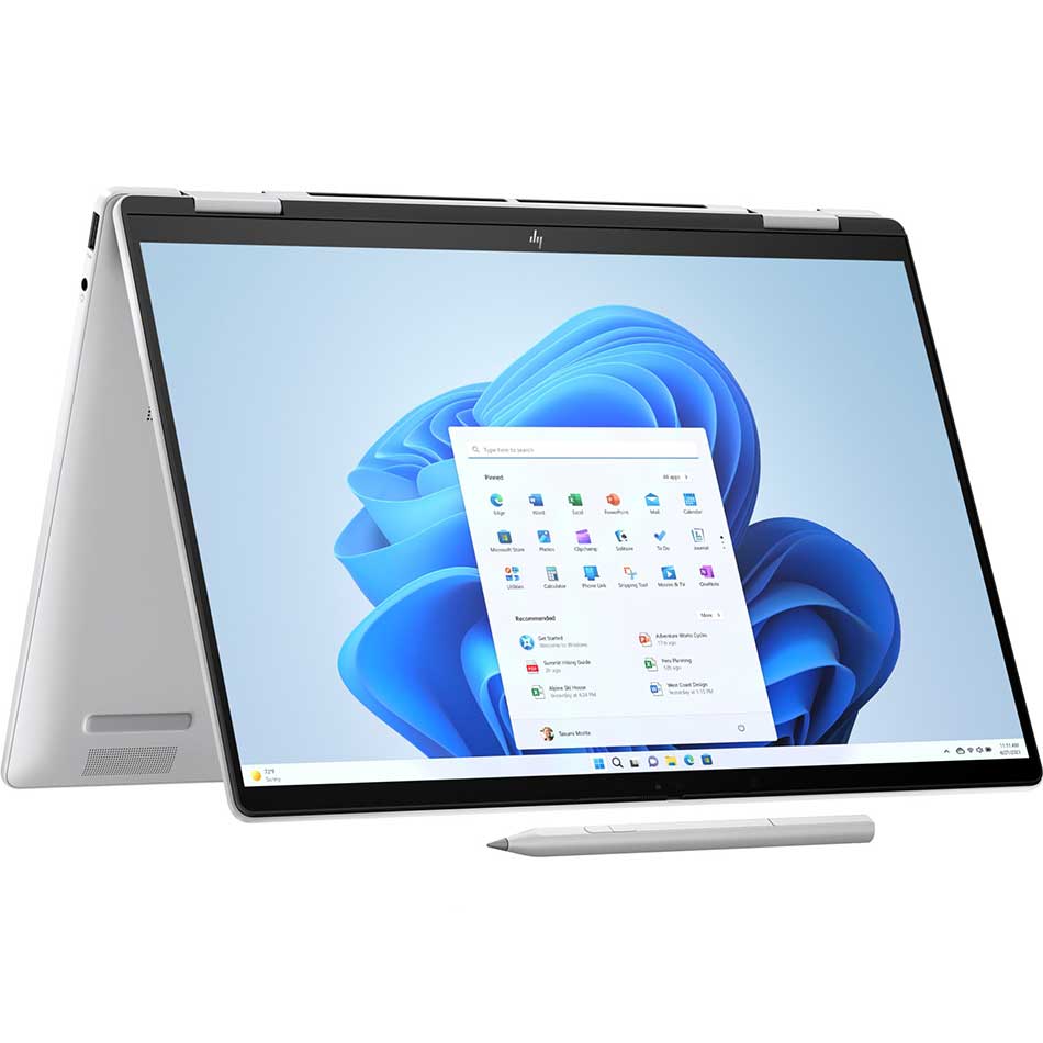 HP Envy x360 14-FA0115AU 2-in-1 Laptop (Glacier Silver) | 14.0" 2.8K (2880x1800) OLED | R7-8840HS | 16GB RAM | 1TB SSD | AMD Radeon Graphics | Windows 11 Home | MS Office Home & Student 2021 + HP Everyday 16" Laptop Briefcase - Image 4