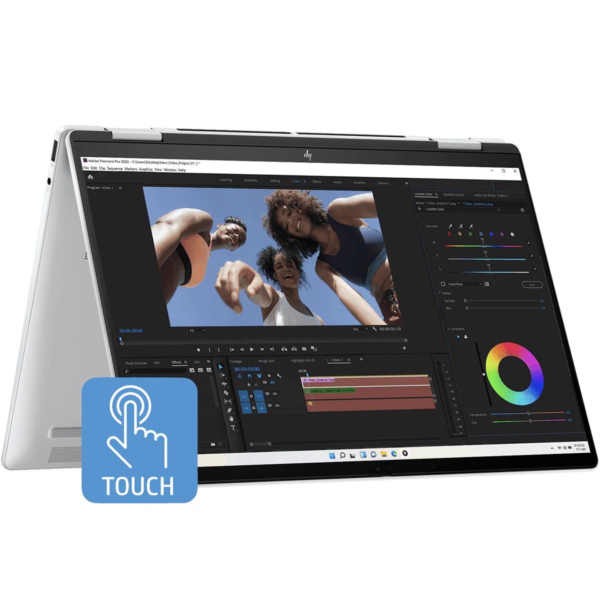 HP Envy x360 14-FC0133TU 2-in-1 Laptop (Meteor Silver) | 14" 2.8K (2880x1800) OLED | Core Ultra 7 155U | 16GB RAM | 1TB SSD | Intel Integrated Graphics | Windows 11 Home | MS Office Home & Student 2021 + HP Prelude Topload Bag - Image 2