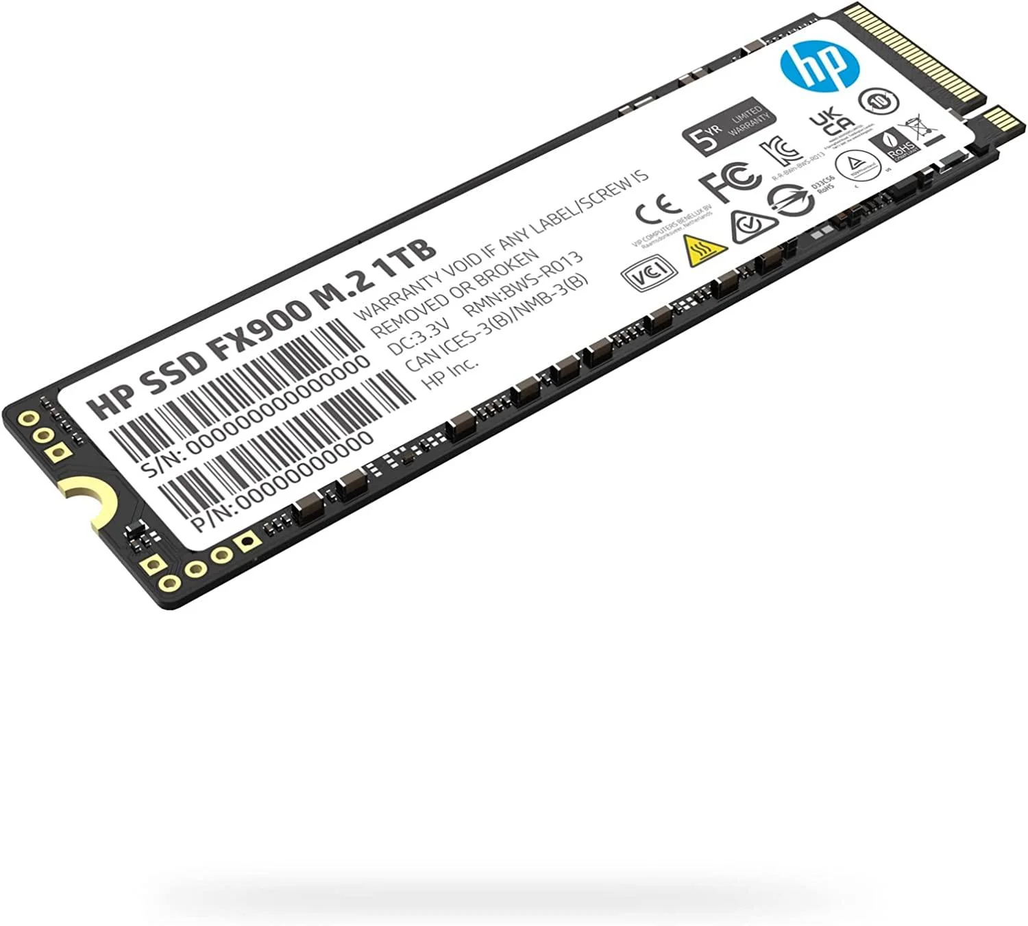 HP FX900 M.2 1TB PCIE GEN4 X4 NVME 3D TLC NAND Internal SSD (57S53AA#UUF)