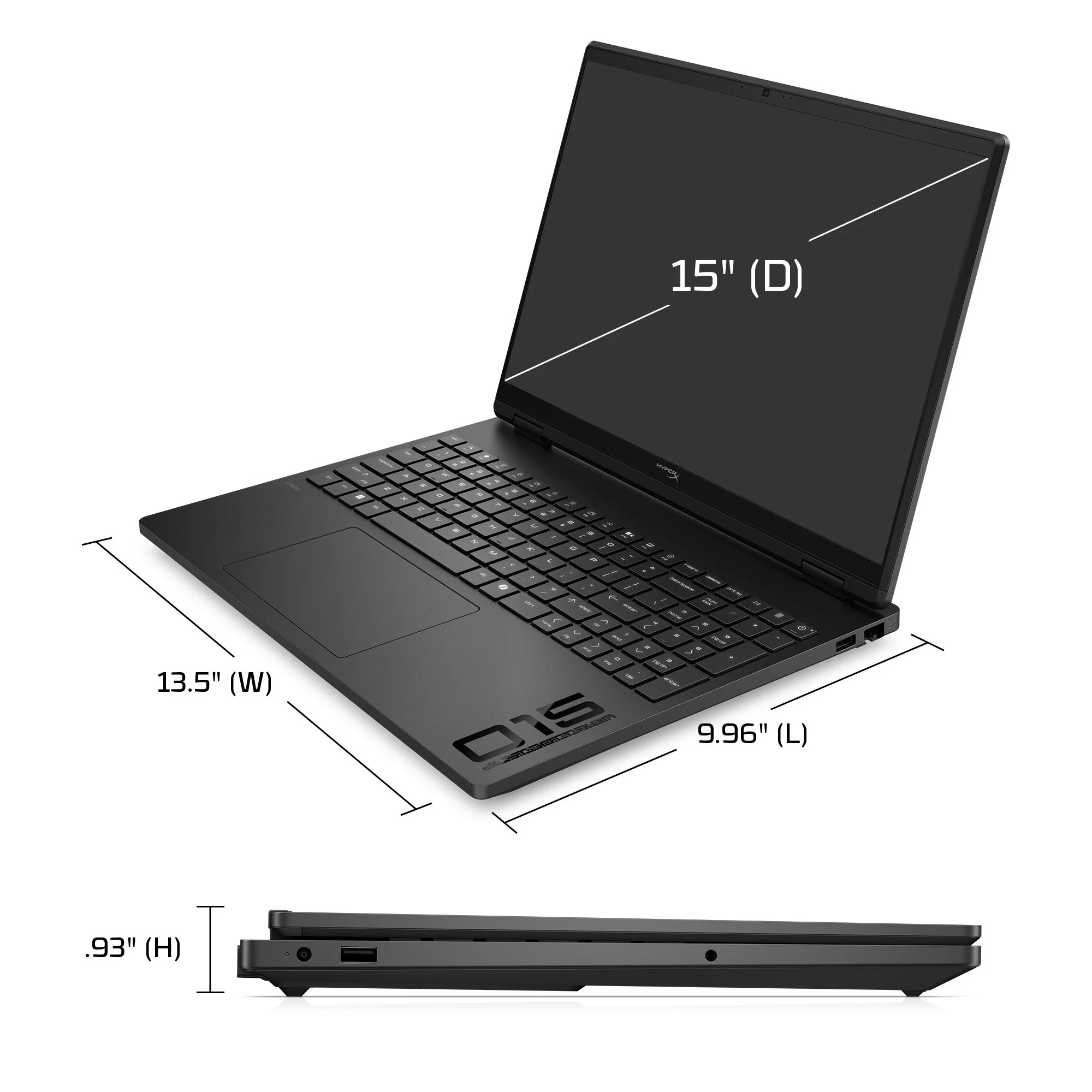 HP HyperX Omen 15-GA0046TX Gaming Laptop (Shadow Black) | 15" 2.5K (2560x1600) IPS 180Hz | i7-14650HX | 16GB RAM | 512GB SSD | RTX 5060 | Windows 11 Home | MS Office Home 2024 + M365 Basic + HP Everyday 16 Laptop Briefcase - Image 5